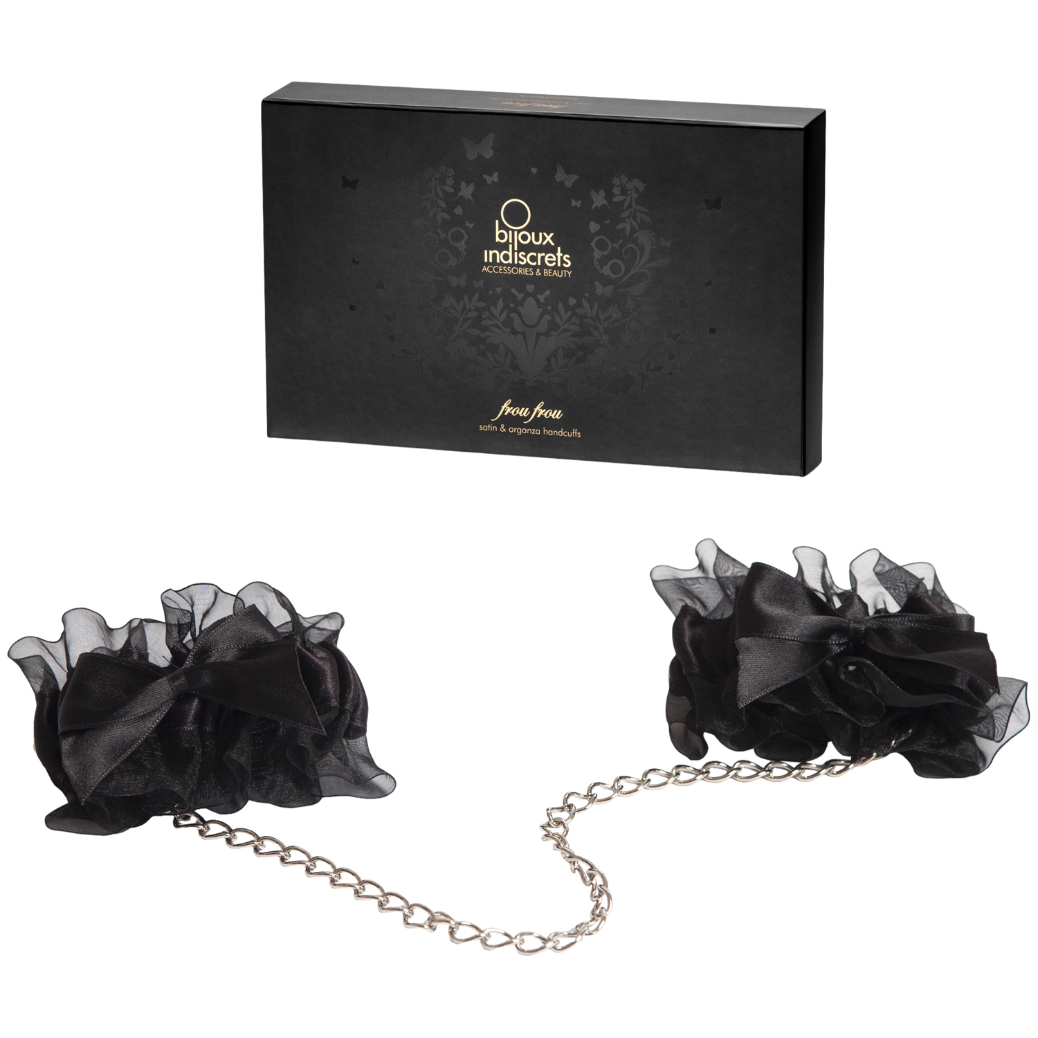 Bijoux Frou Frou Satin Håndjern - Black
