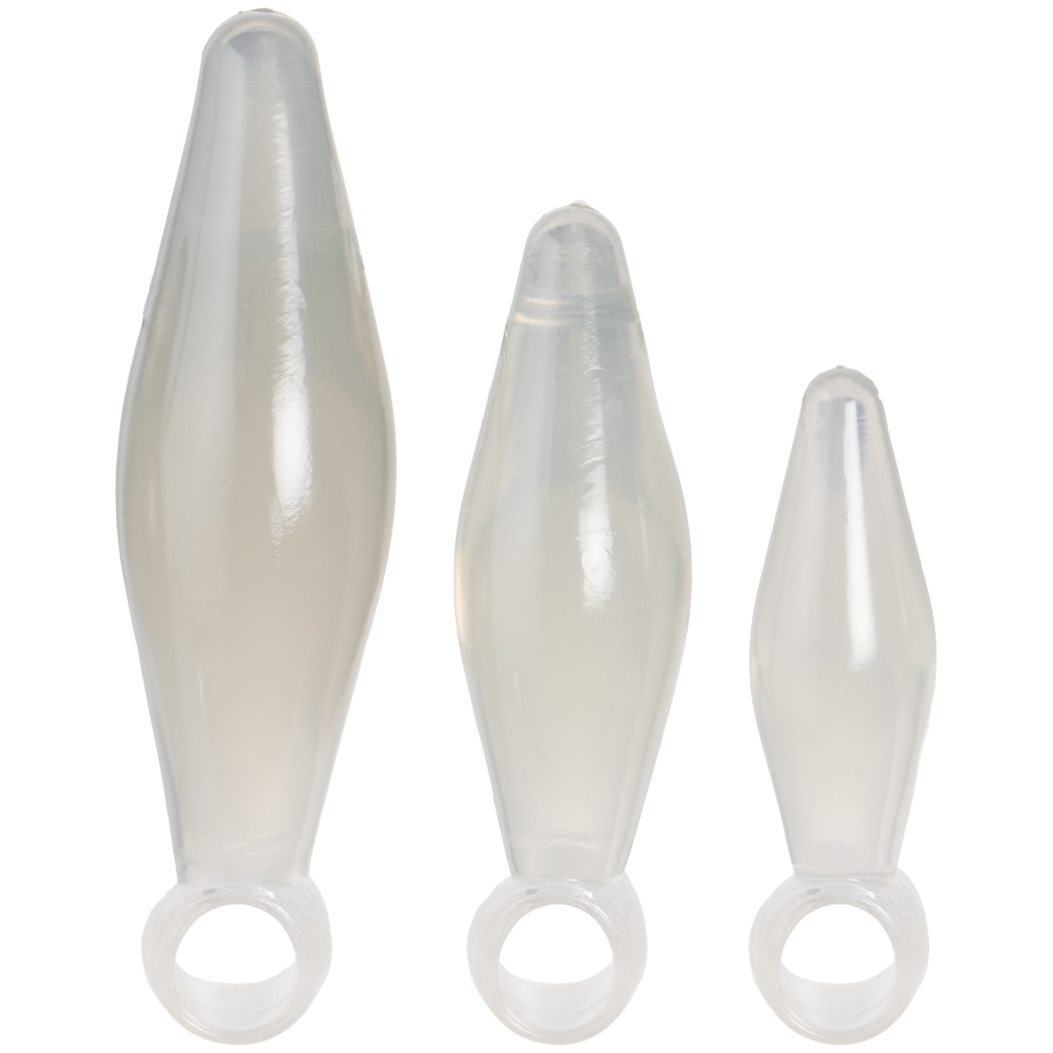 Toy Joy Anal Plugs Finger Sæt 3 Stk - Clear