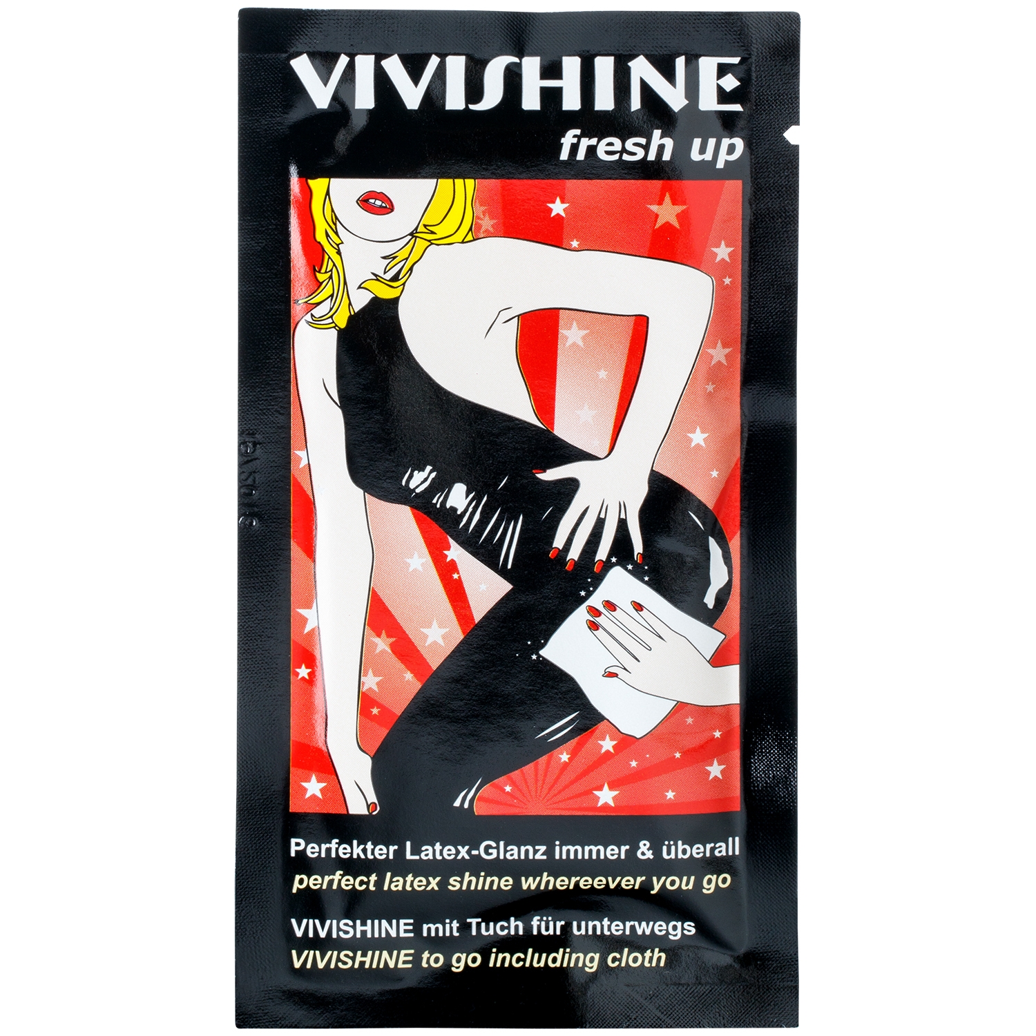 Vivishine Latex Fresh Up Servietter 10 Stk - Clear
