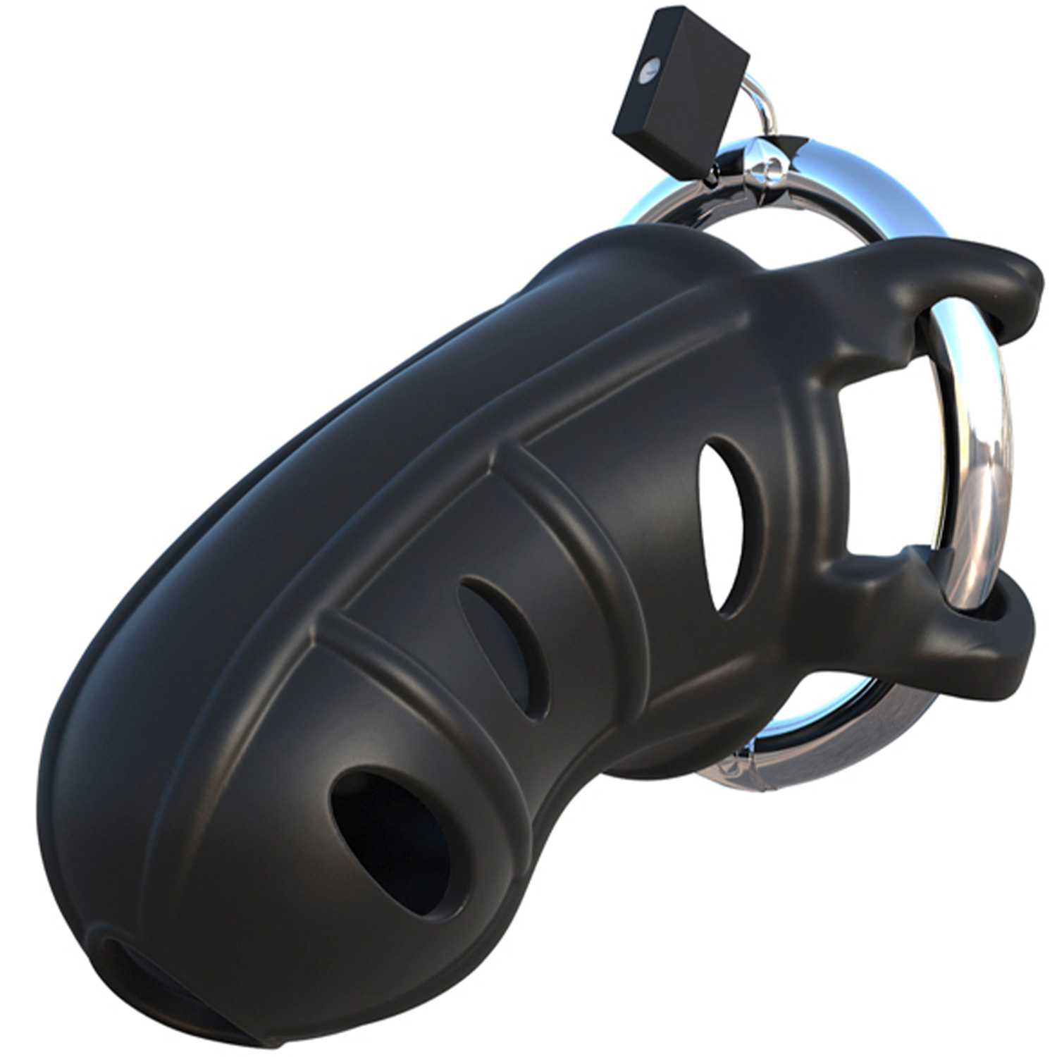 Fantasy C-ringz Hardcore Silicone Cock Blocker - Black
