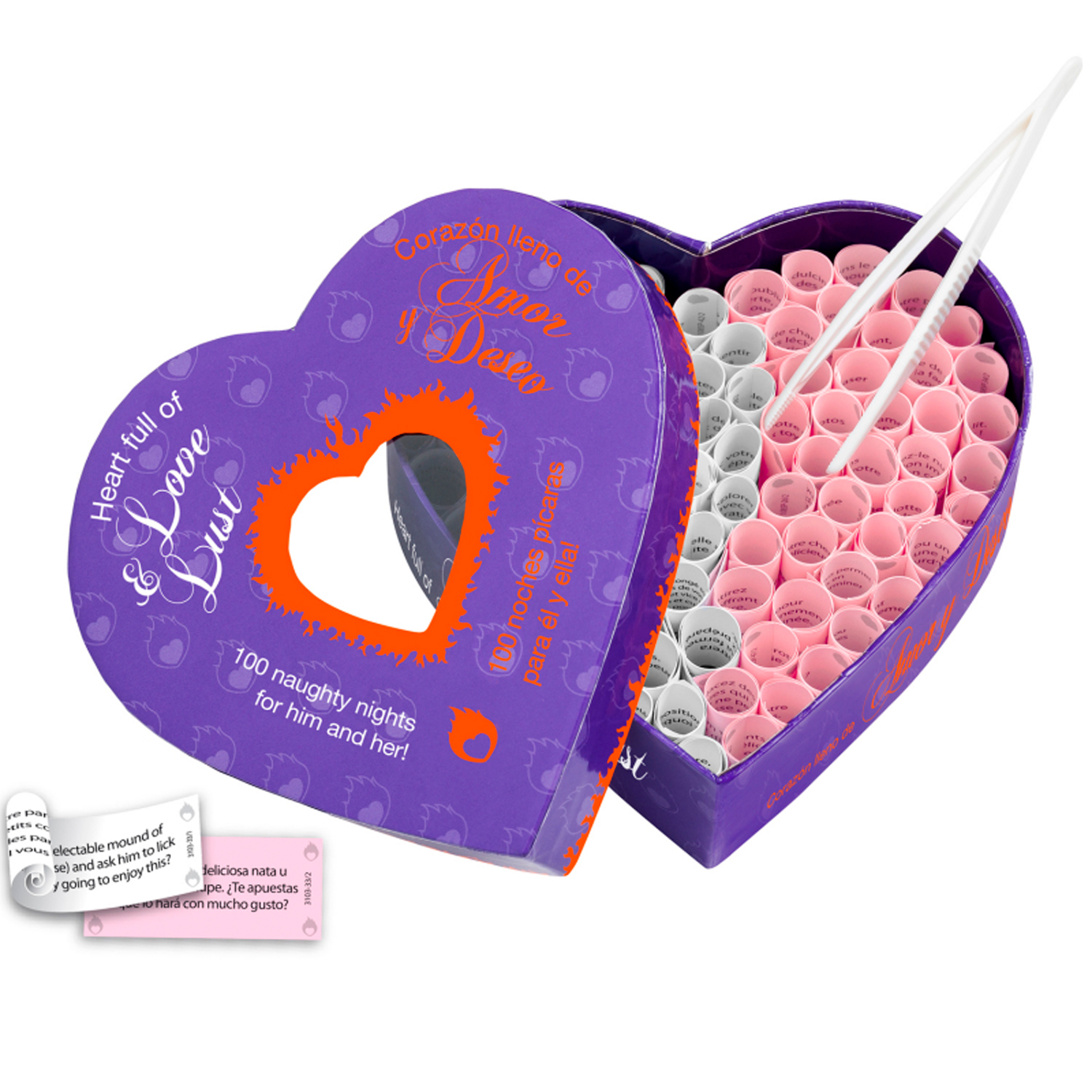 Heart Full Of Love And Lust Erotisk Spil Til Par - Purple