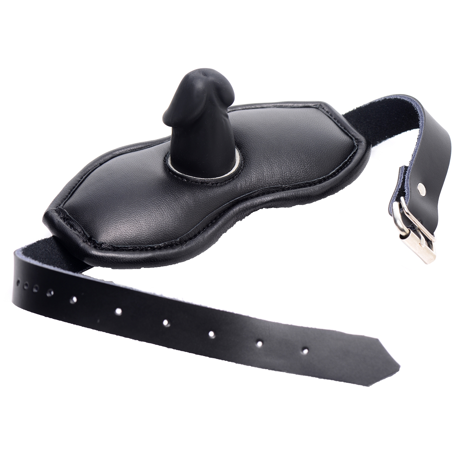 Strict Leather Penis Gag - Black