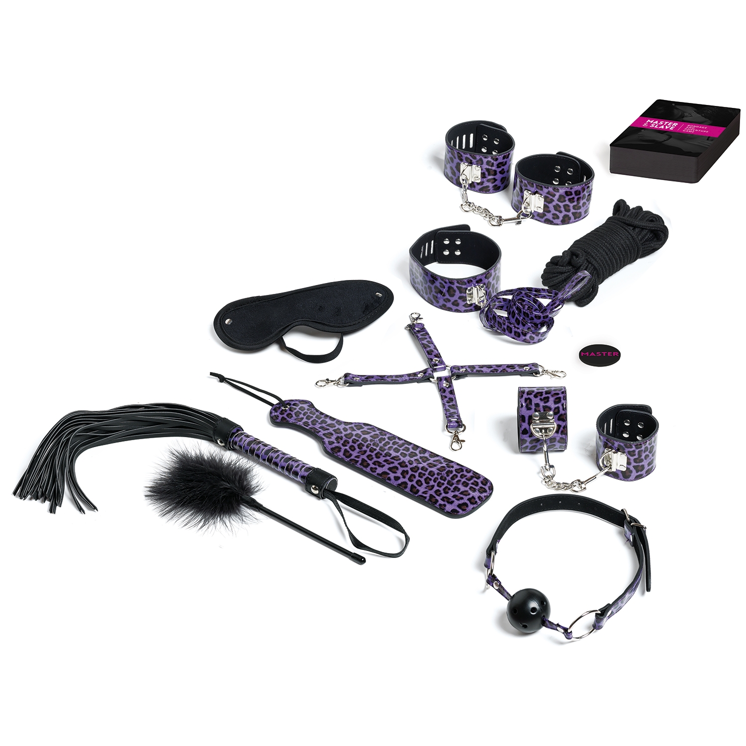 Master  Slave Bondage Spil Til Par - Purple