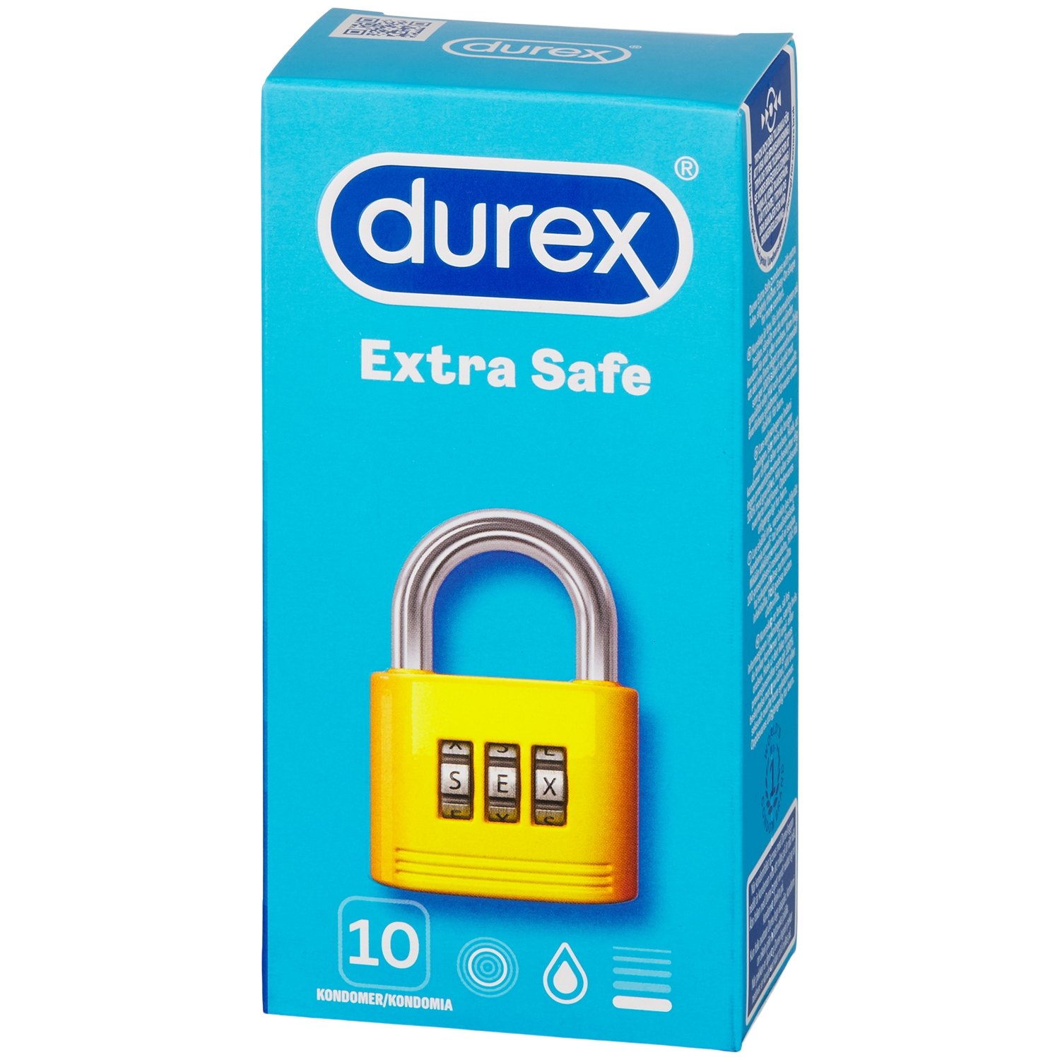 Durex Extra Safe Kondomer 10 Stk - Clear