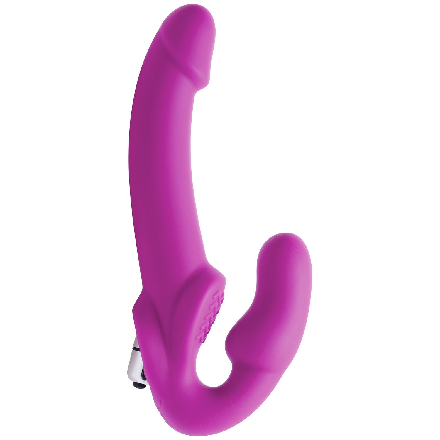 Strap U Evoke Strap-on Dildo Med Vibrator - Purple