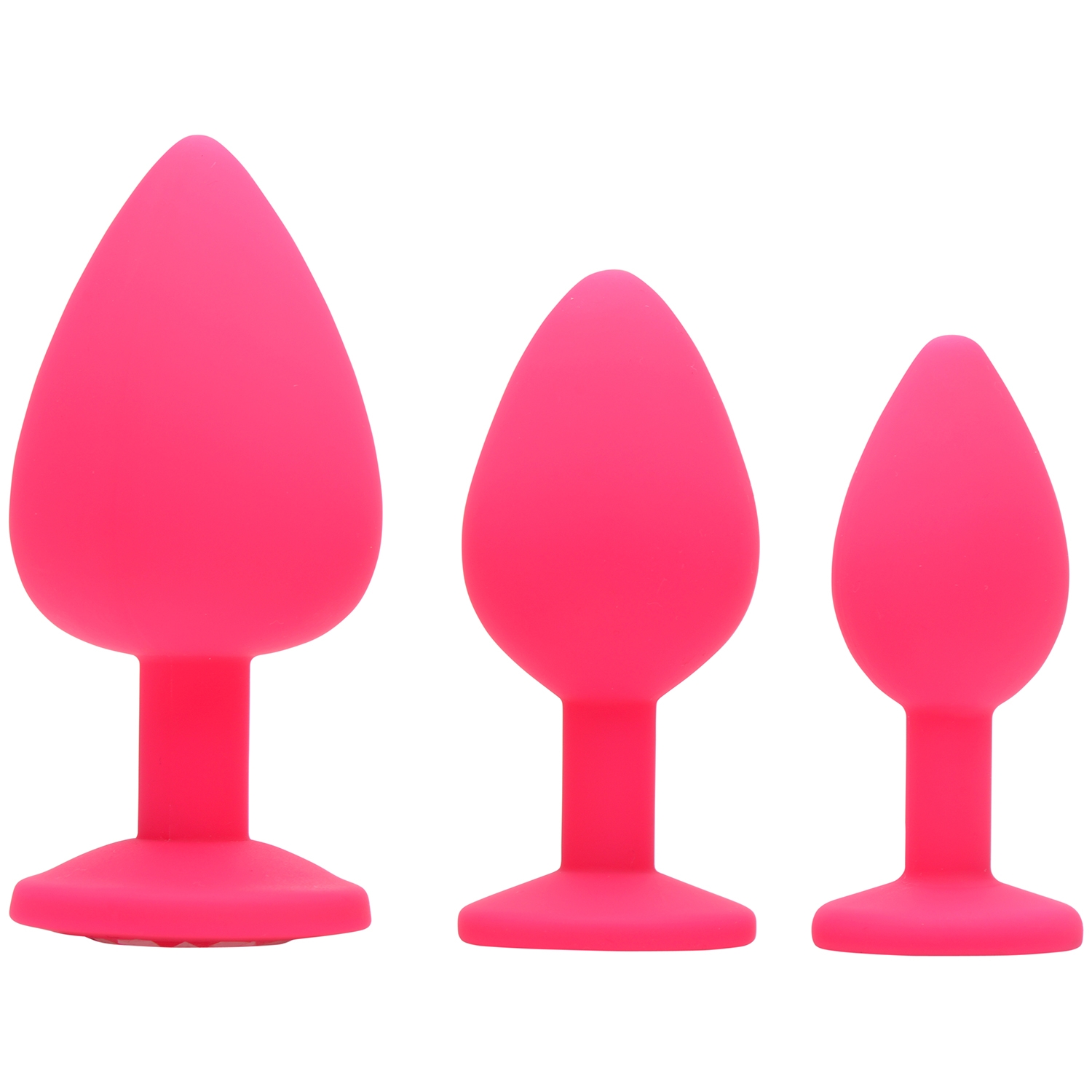 Frisky Pink Pleasure Anal Plug Sæt - Rosa