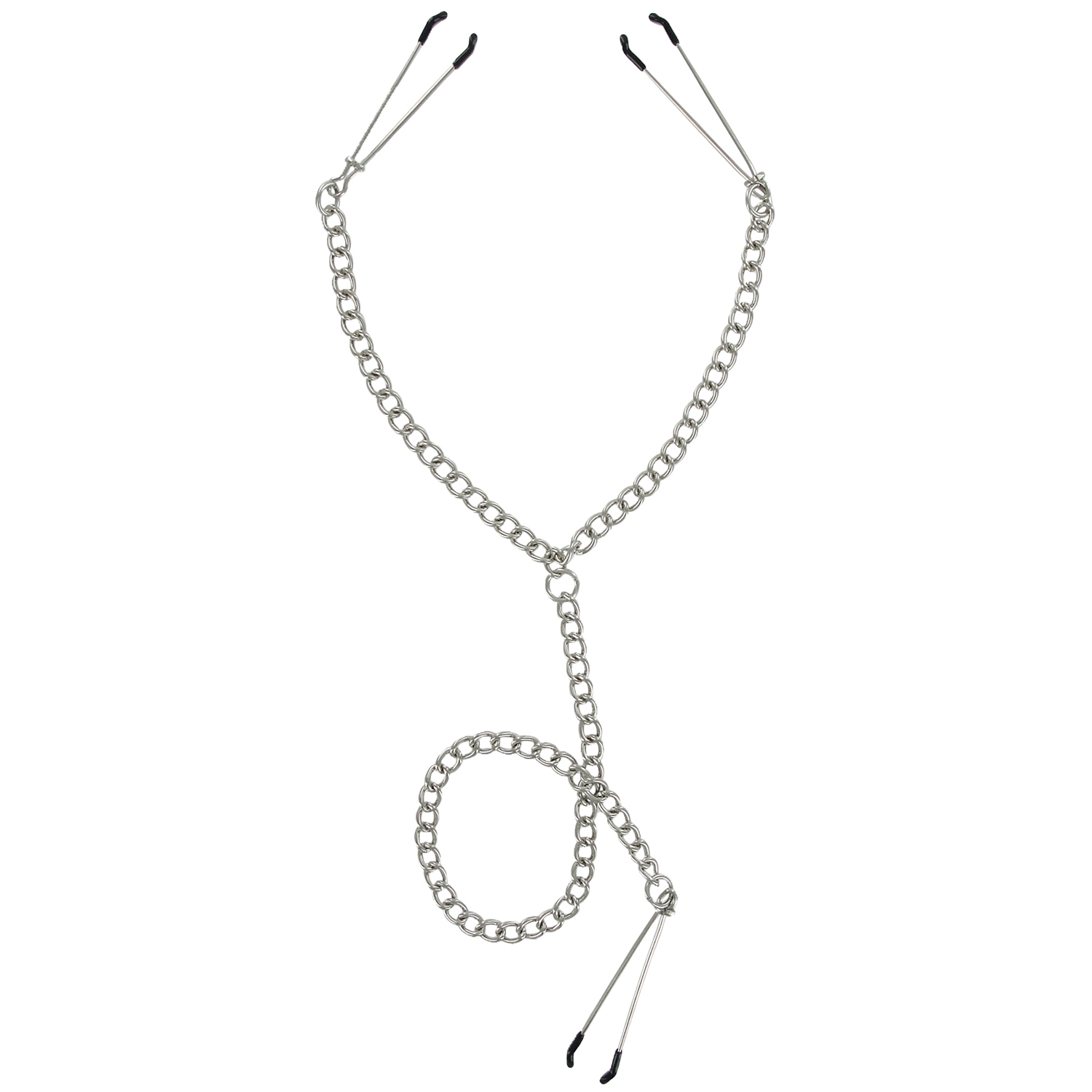 Master Series Anais Y Style Bryst Og Klitoris Klemmer - Silver