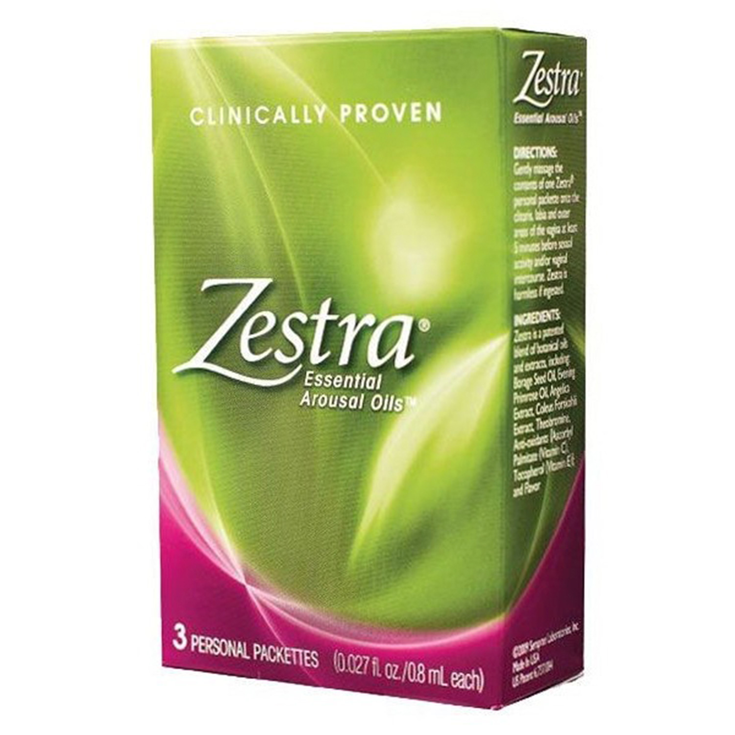 Zestra Klitoris Stimulerings Olie 3 X 08 Ml - Klar