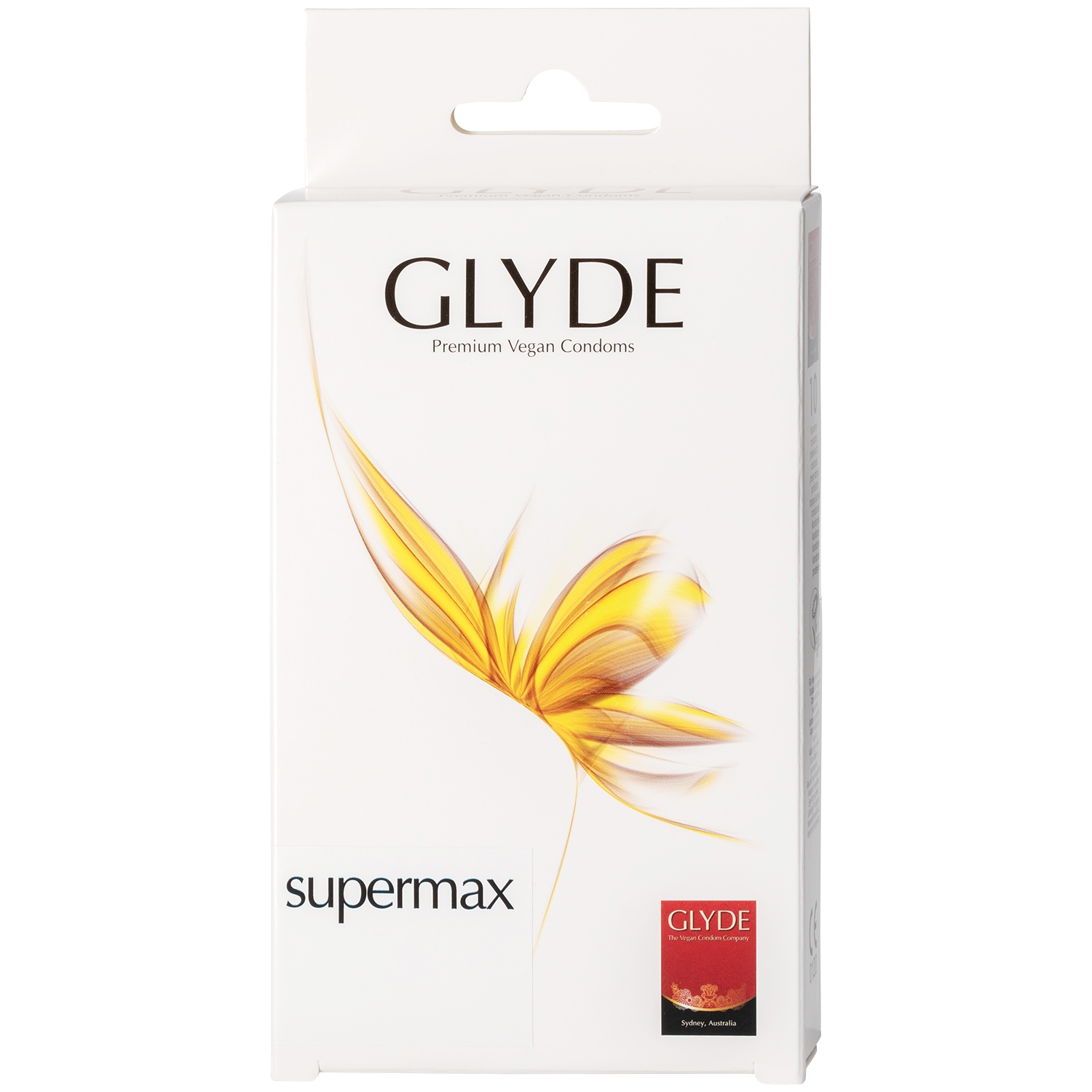 Glyde Supermax Veganske Kondomer 10 Stk - Clear
