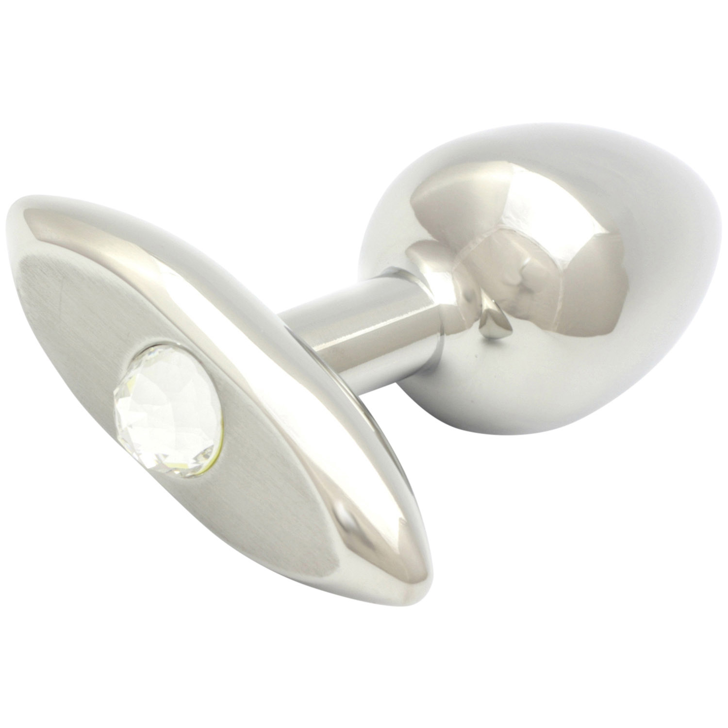 Rosebuds Cristal Plug Medium - Sølv
