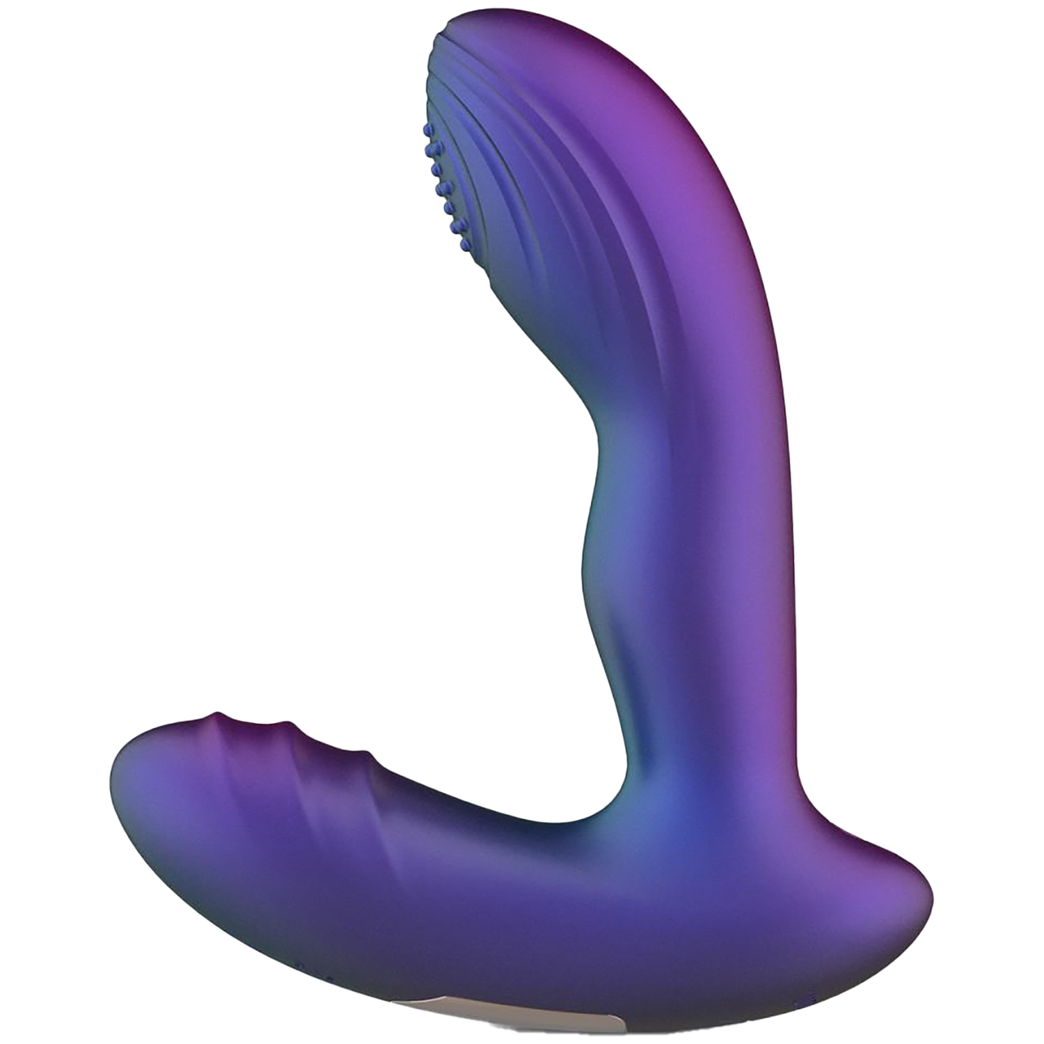 Hueman Galaxy Tapping Vibrerende Butt Plug - Purple