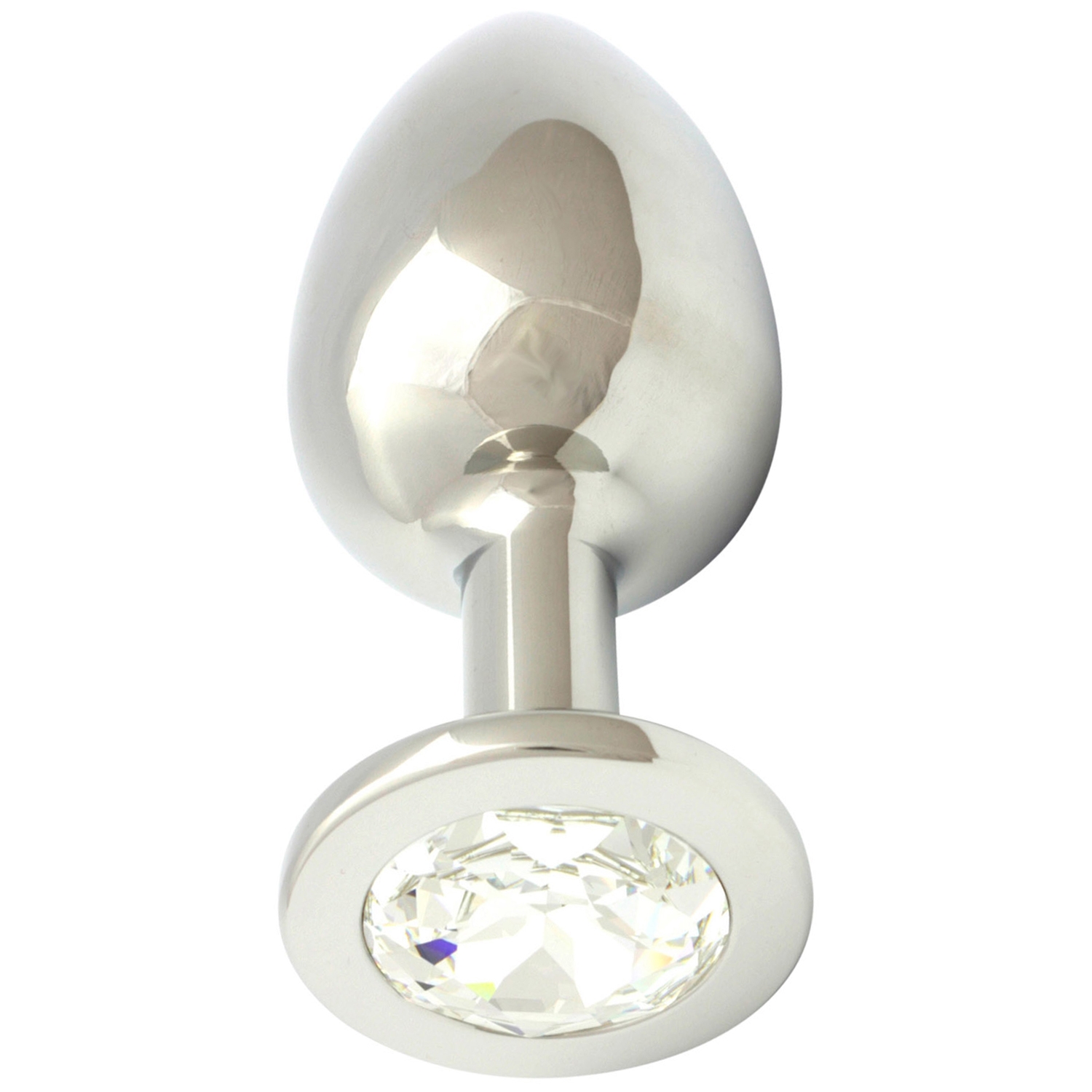 Rosebuds Cristal Plug Xlarge - Sølv
