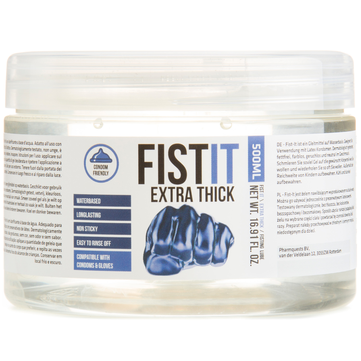 Fist It Extra Thick Glidecreme 500 Ml - Clear