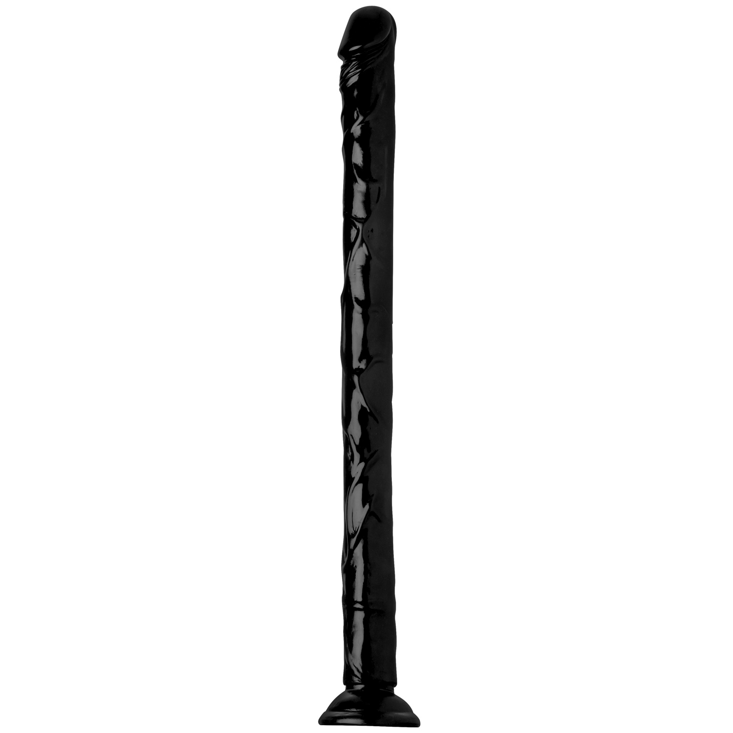 Hosed Lang Dildo Med Sugekop 50 Cm - Black