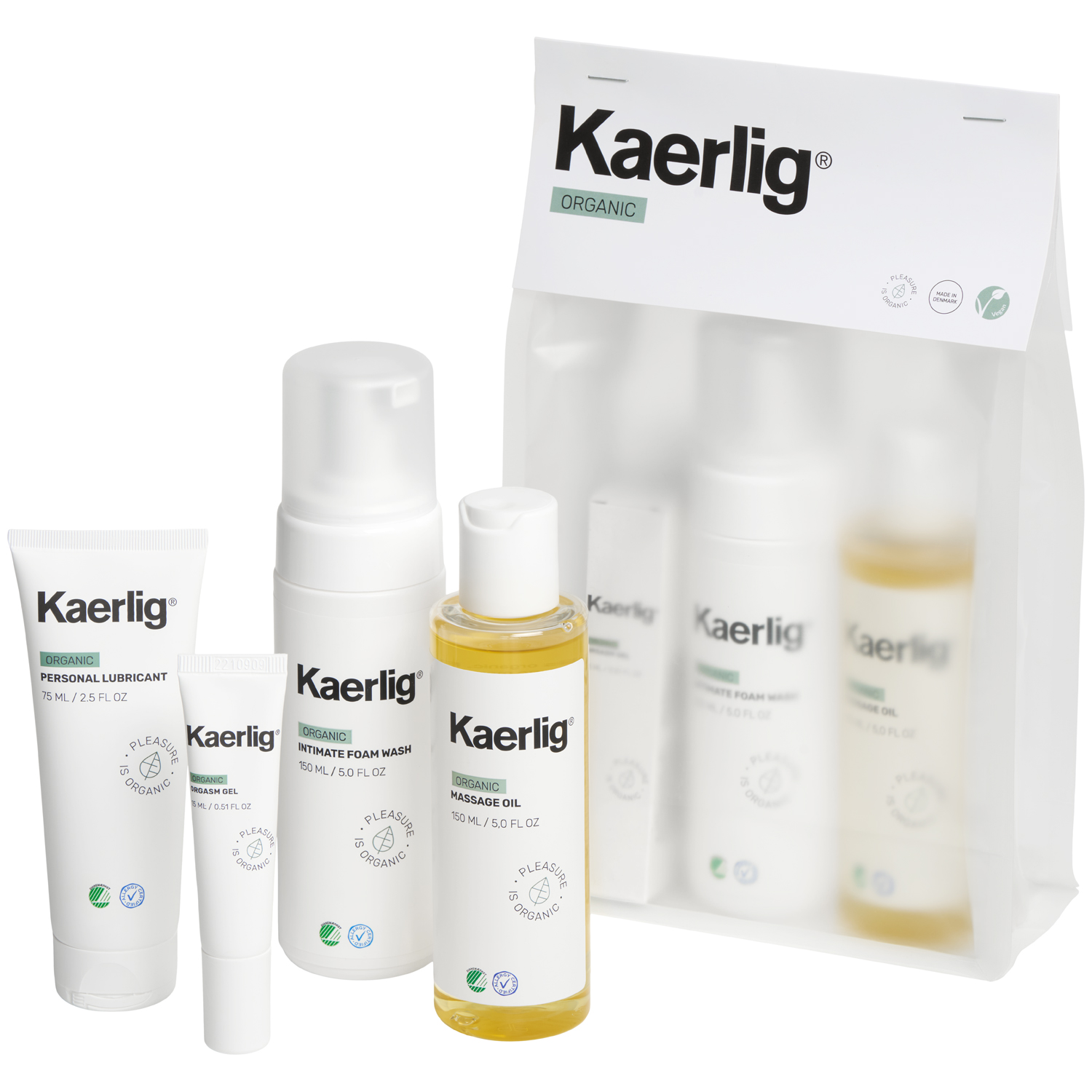 Kaerlig økologisk Gavesæt - Clear