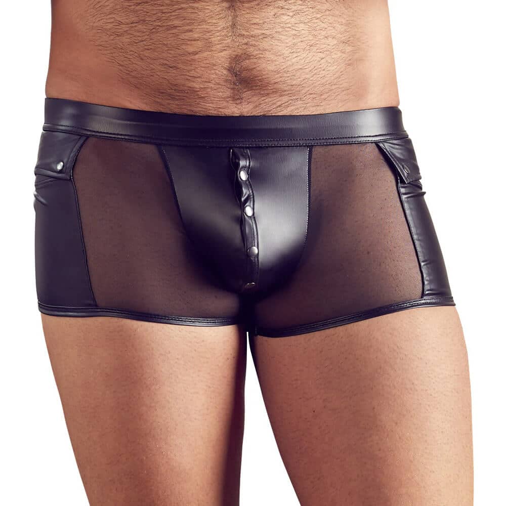Nek Korte Boksershorts Med Trykknapper - S