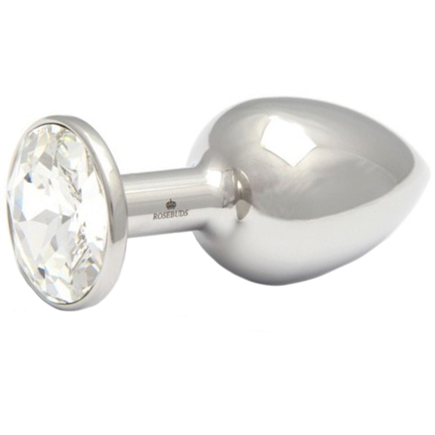 Rosebuds Cristal Butt Plug Medium - Sølv