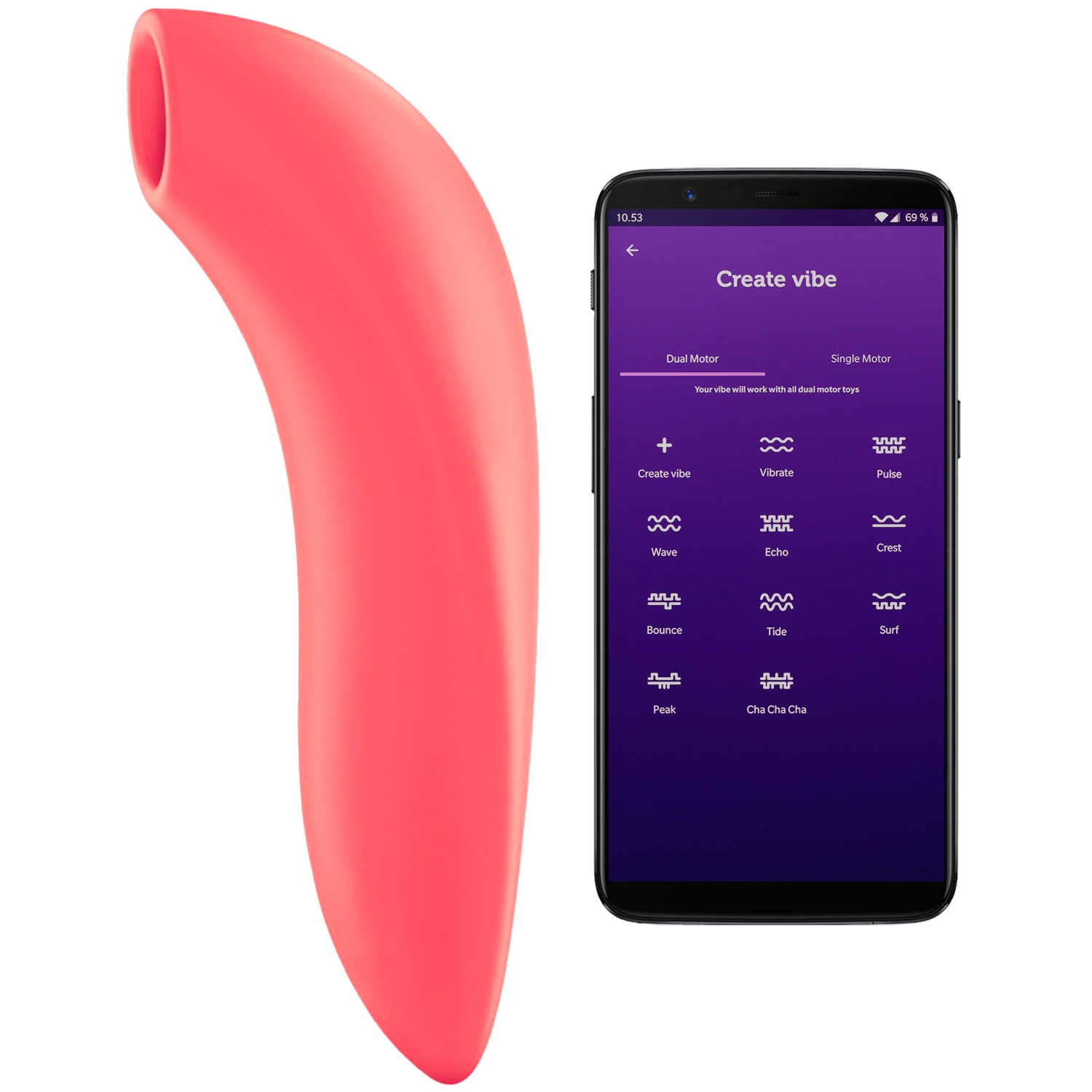 We-vibe Melt App-styret Klitoris Stimulator - Koral