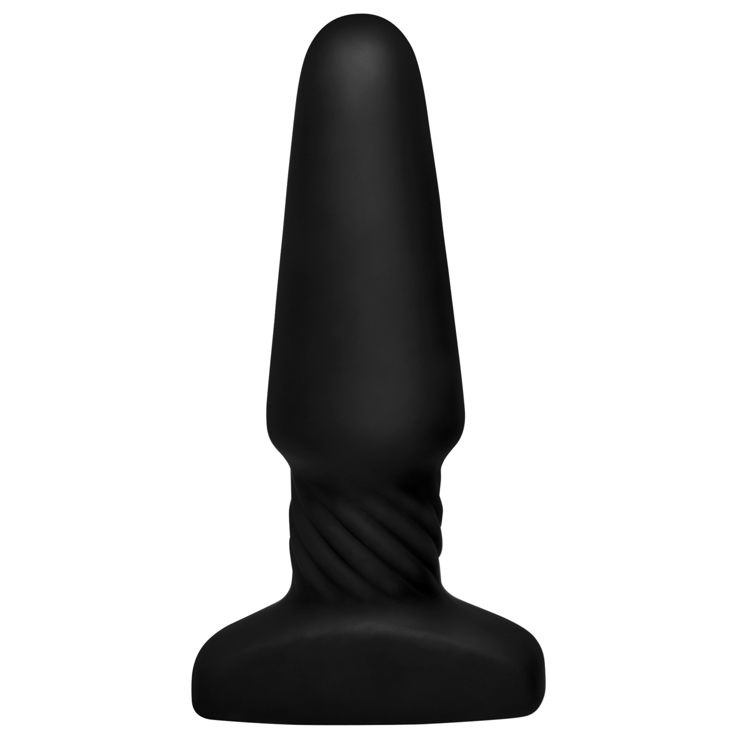 Rimmers Slim Smooth Rimming Fjernbetjent Butt Plug - Black