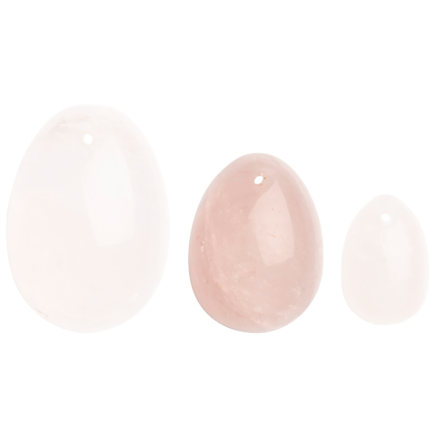 La Gemmes Yoniæg i Rosenkvarts - Pink - M