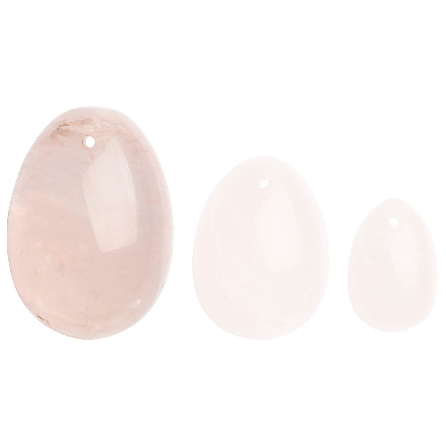 La Gemmes Yoni æg Rose Quartz - Pink - L