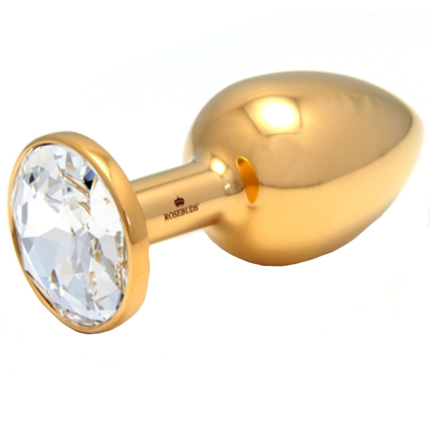 Rosebuds Gold Cristal Butt Plug Medium - Guld
