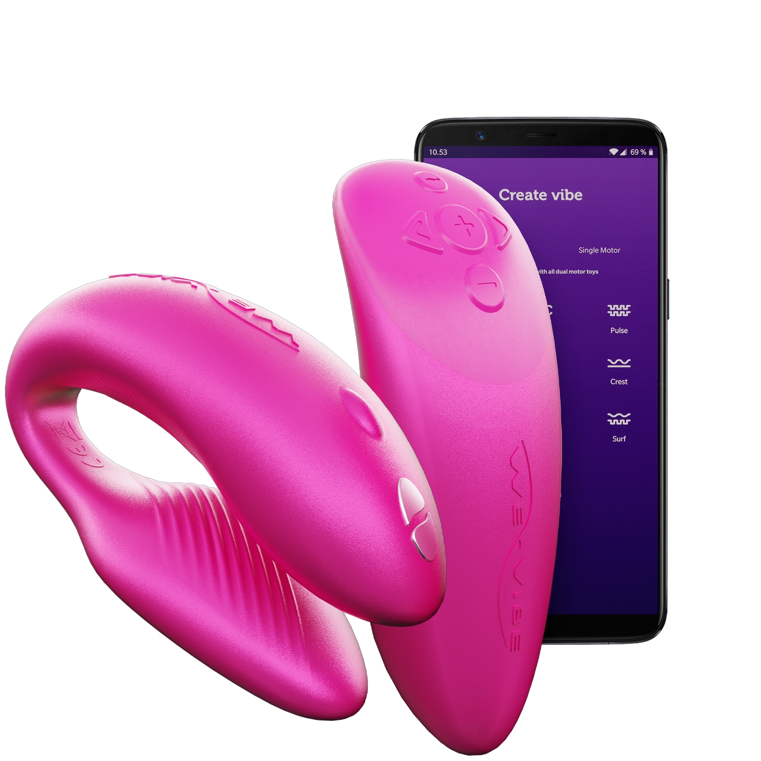 We-vibe Chorus App Og Fjernbetjening Par Vibrator - Rosa