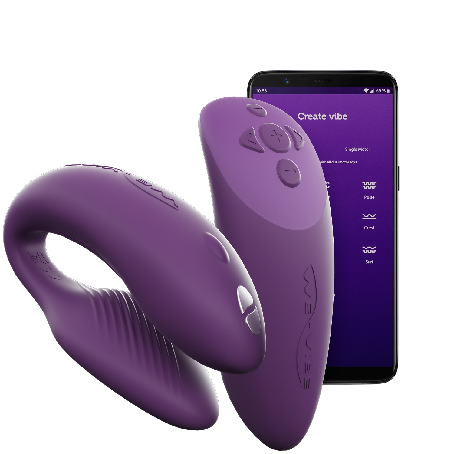 We-vibe Chorus App Og Fjernbetjening Par Vibrator - Lilla