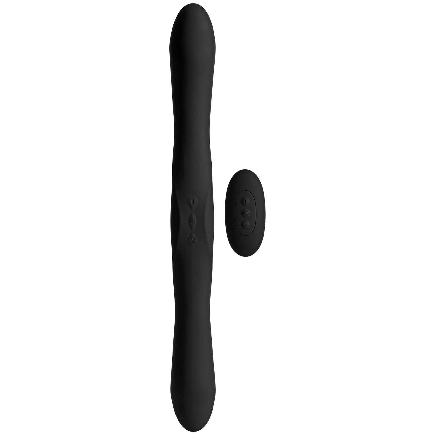 Kink Dual Flex Fjernbetjent Dobbelt Dildo - Black