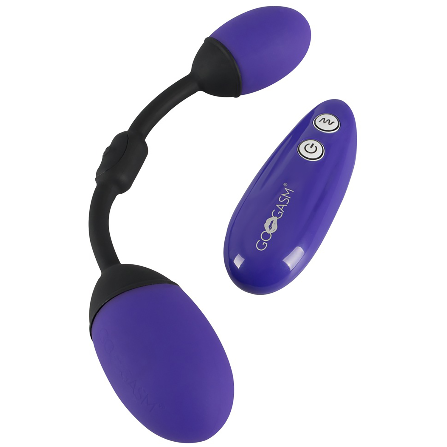 Gogasm Pussy And Ass Balls Fjernbetjent Vibrator - Lilla