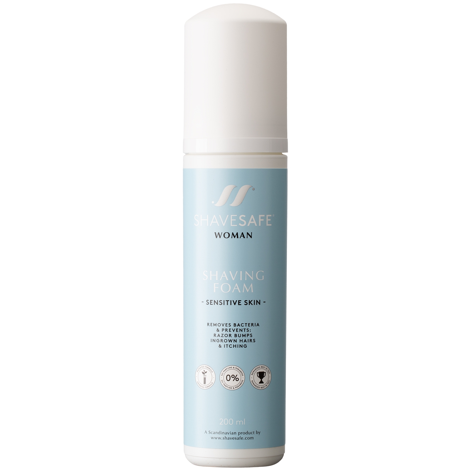 Shavesafe Sensitiv Intim Barberskum Mod Røde Knopper - White