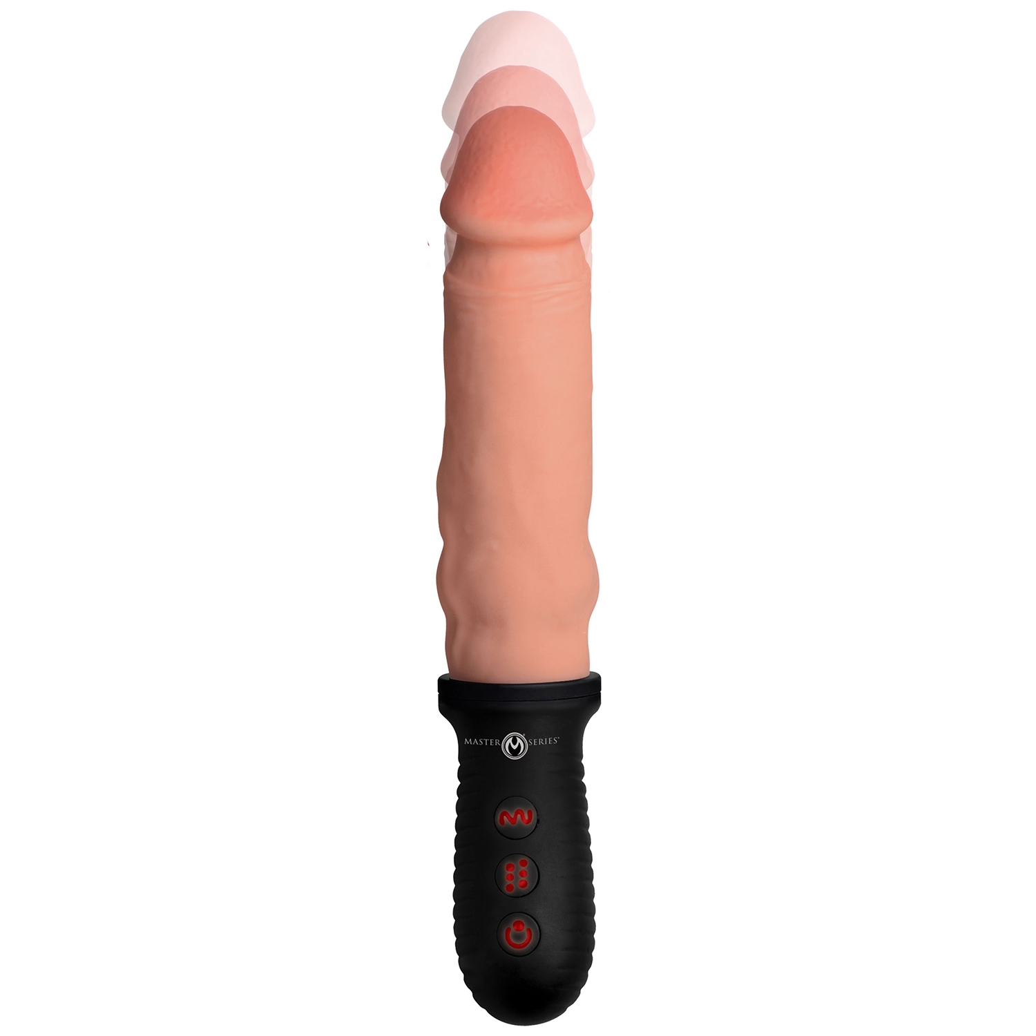 Master Series 8x Auto Pounder Thrusting Dildo - Nude