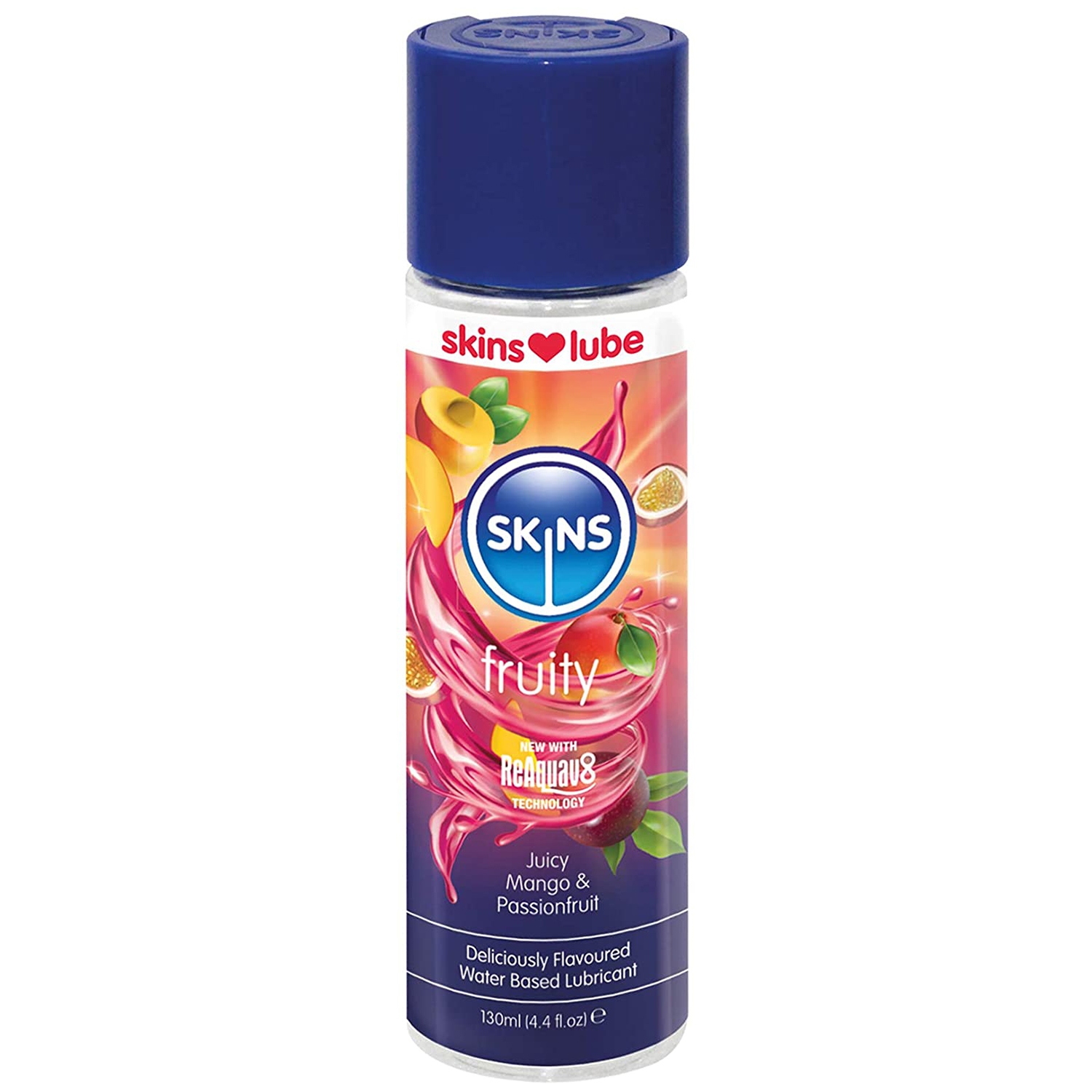 Skins Fruity Water-based Lubricant Strawberry 130 Ml - Klar