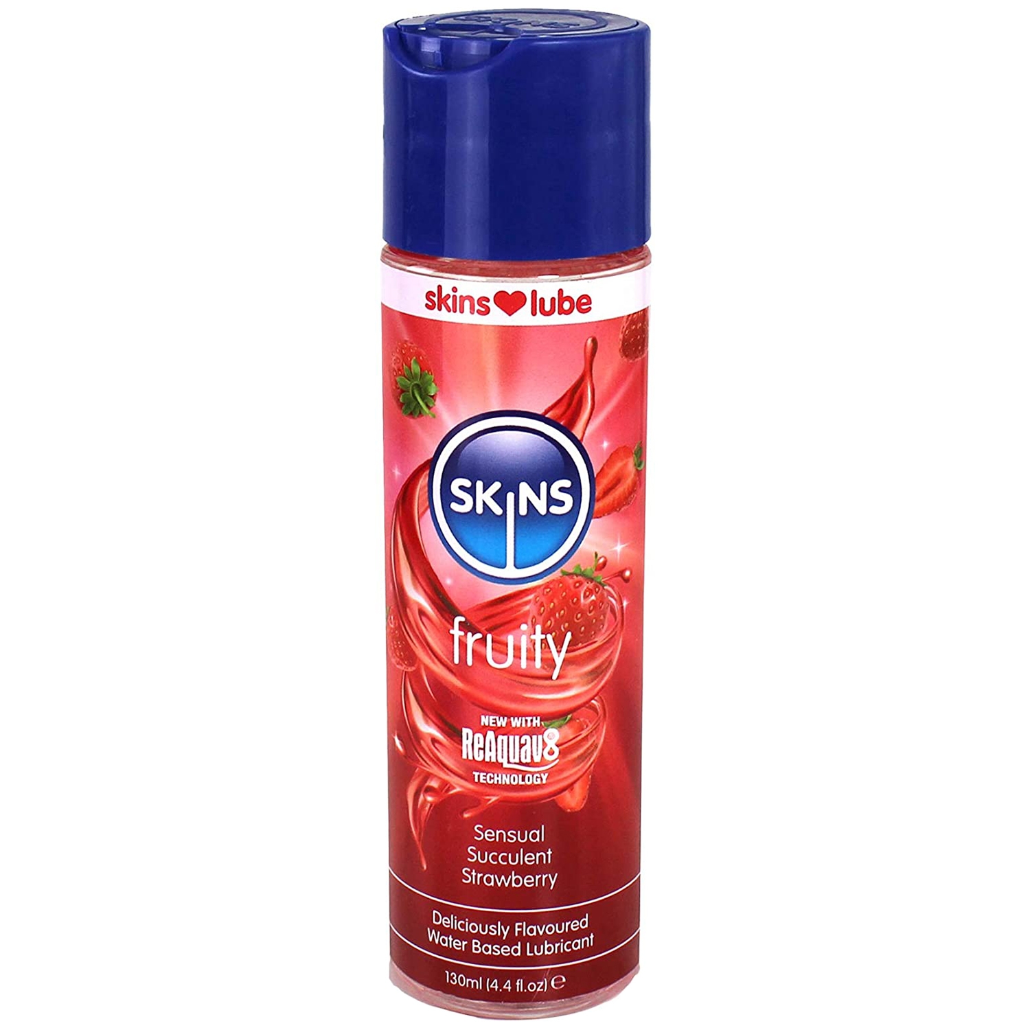 Skins Fruity Water-based Lubricant Strawberry 130 Ml - Klar