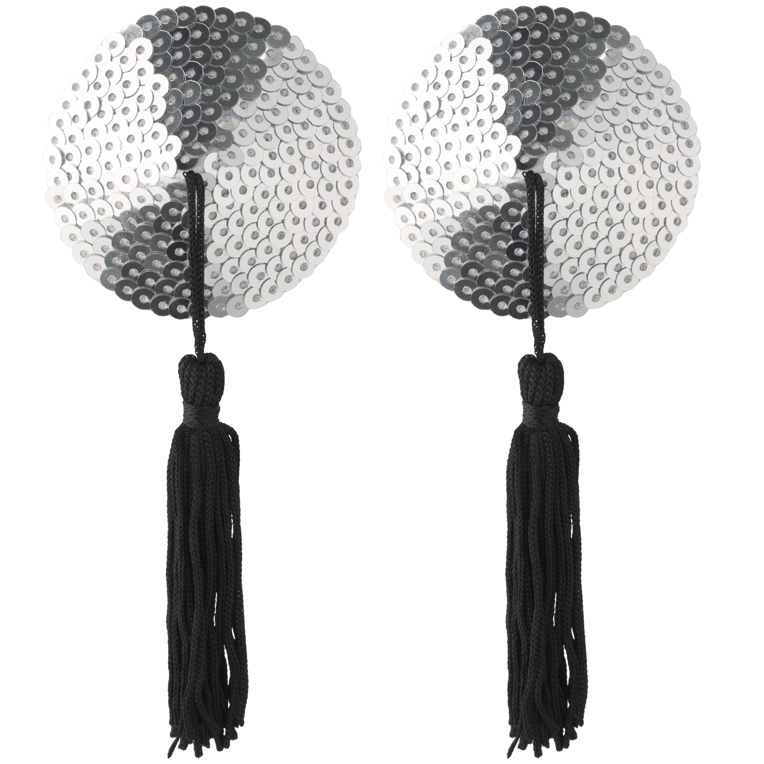 Amorable By Rimba Nipple Covers Med Kvast - Sølv