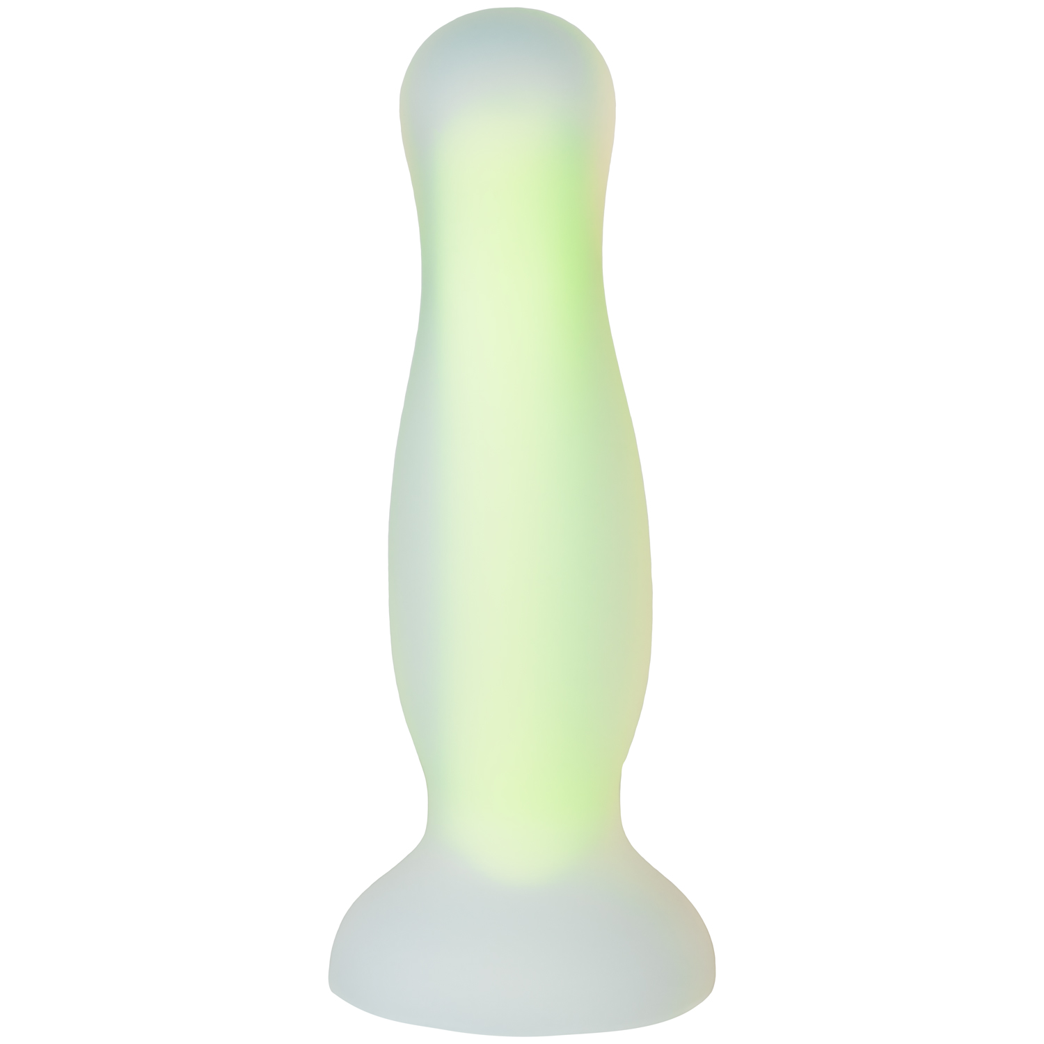 Baseks Glow In The Dark Gul Medium Anal Dildo - Yellow