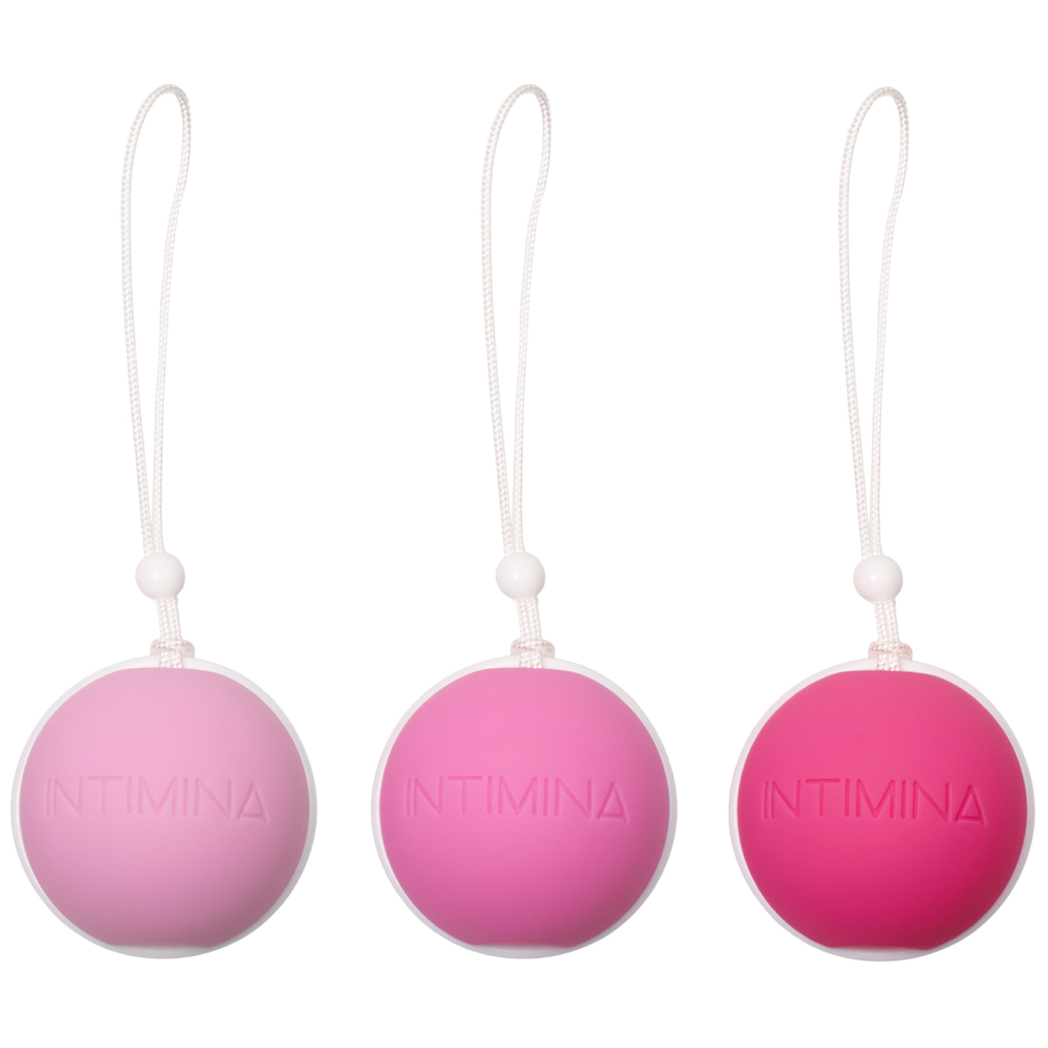 Intimina Laselle Weighted Exerciser Bækkenbundskugle Sæt - Rose