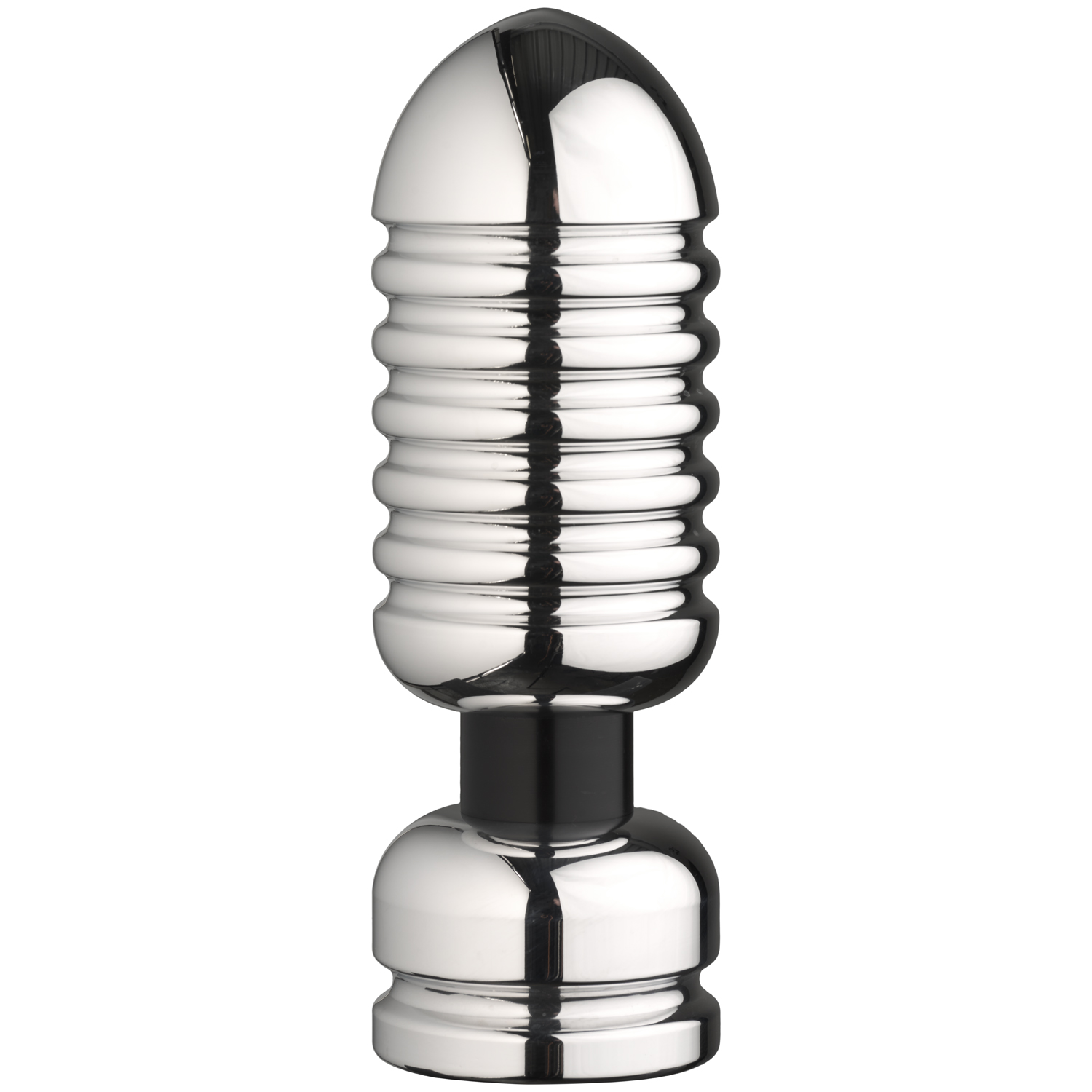 E-stim Deviant Elektrode Butt Plug Large - Silver