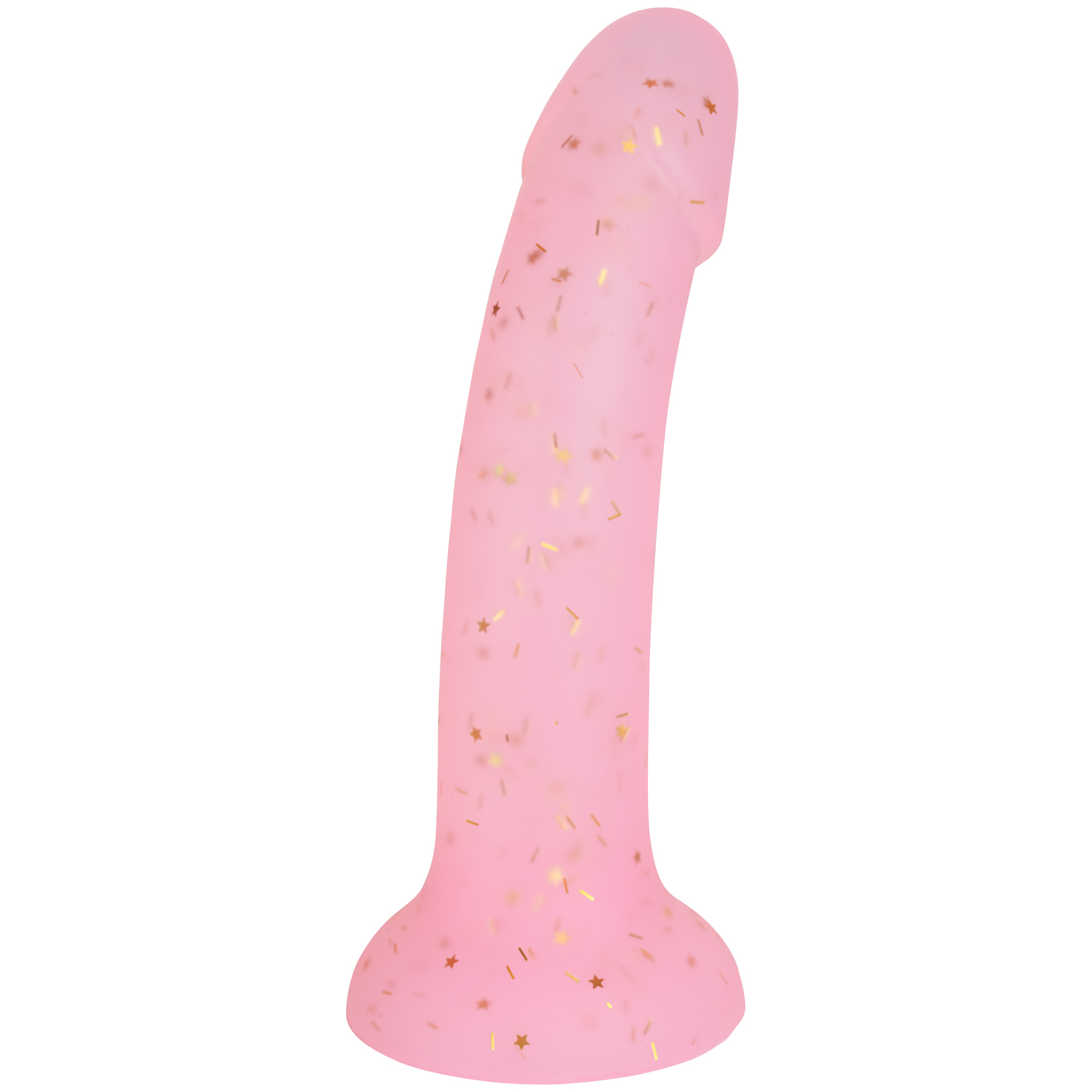 Baseks Pink Starry Silikone Dildo - Fantastisk Tilbud!