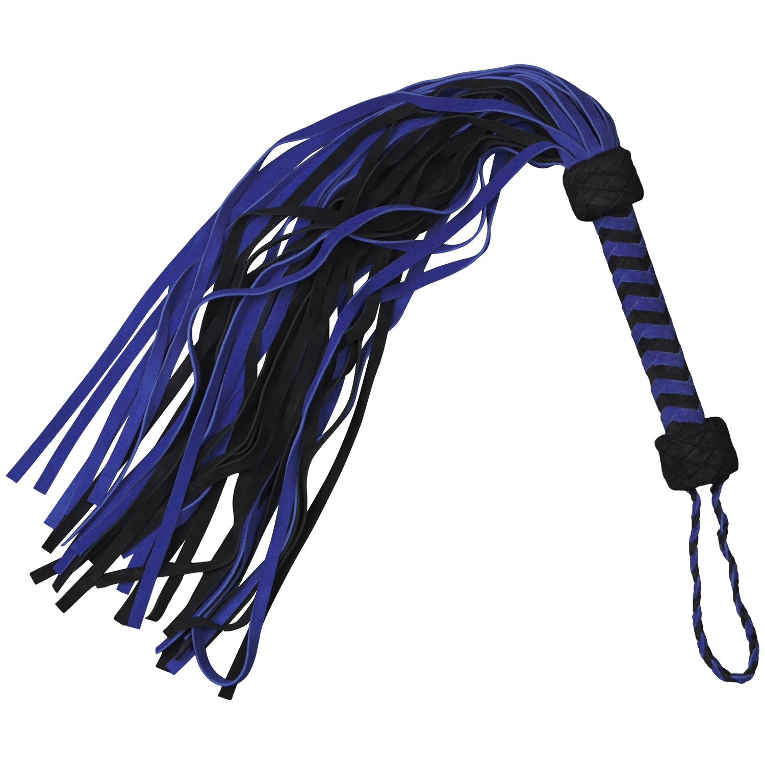 Blå Suede Flogger 90 Cm - Blandede Farver