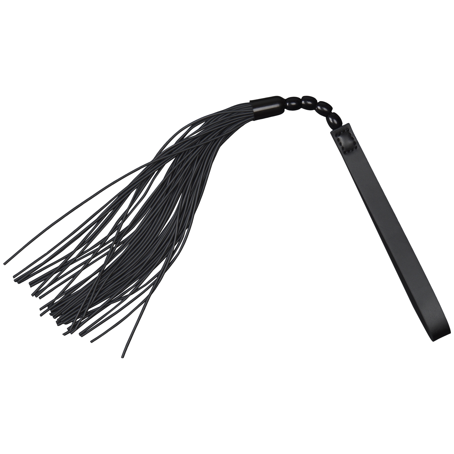 Sex  Mischief Noir Whip Flogger I Kunstlæder 455 Cm - Black