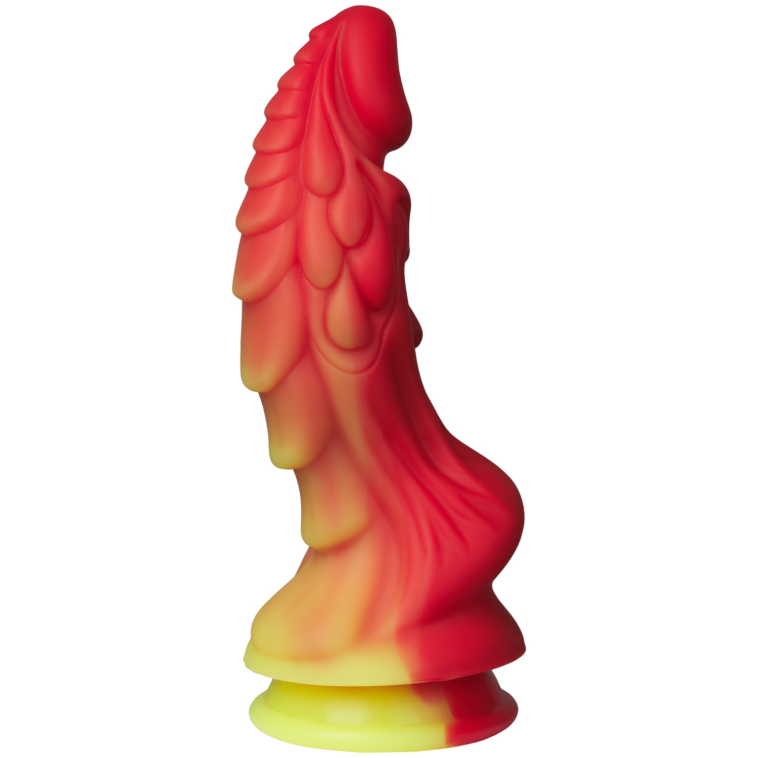 Fantasm Tales Rød Drage Silikone Dildo 22 Cm - Red