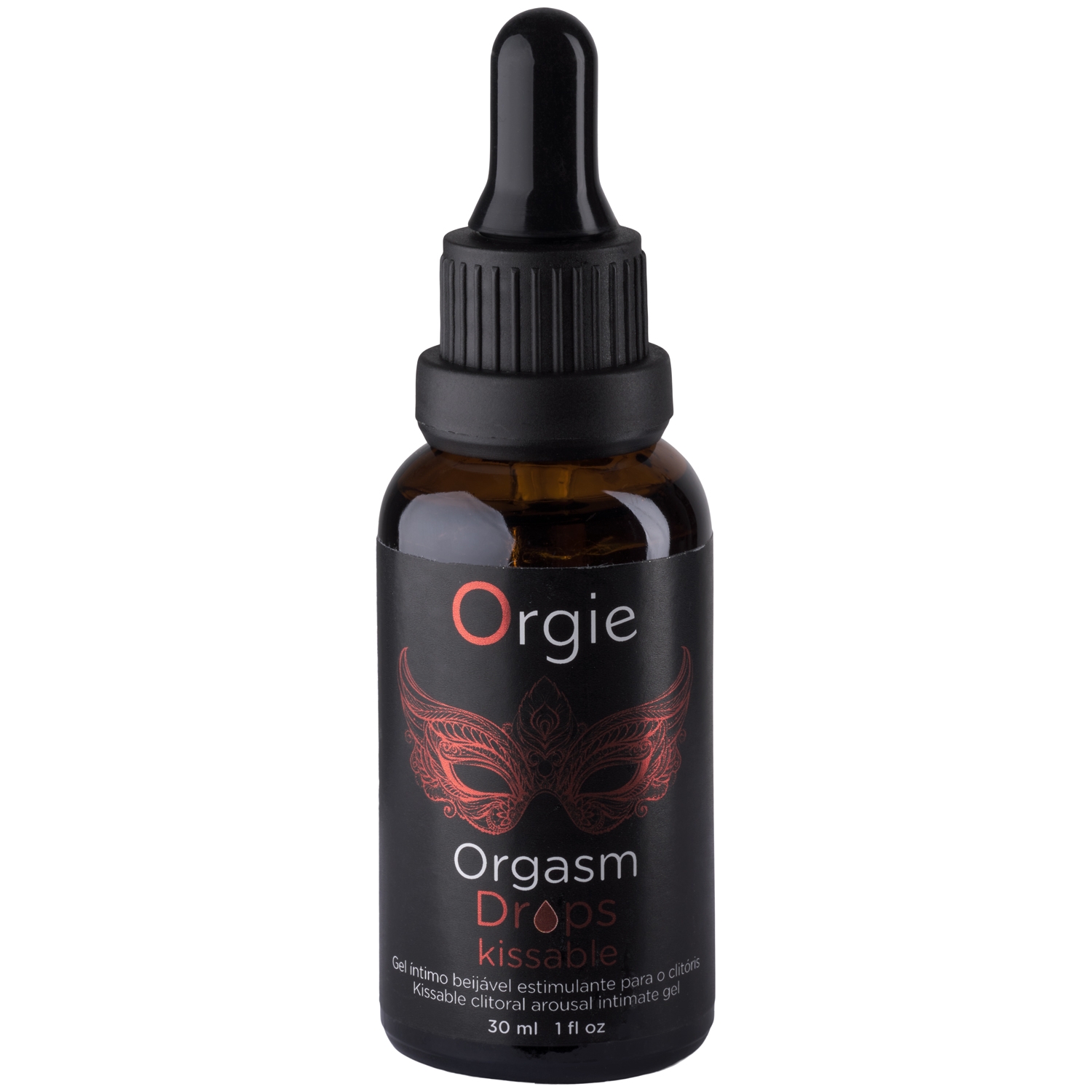 Orgie Orgasm Drops Kissable Intimgel 30 Ml - Black