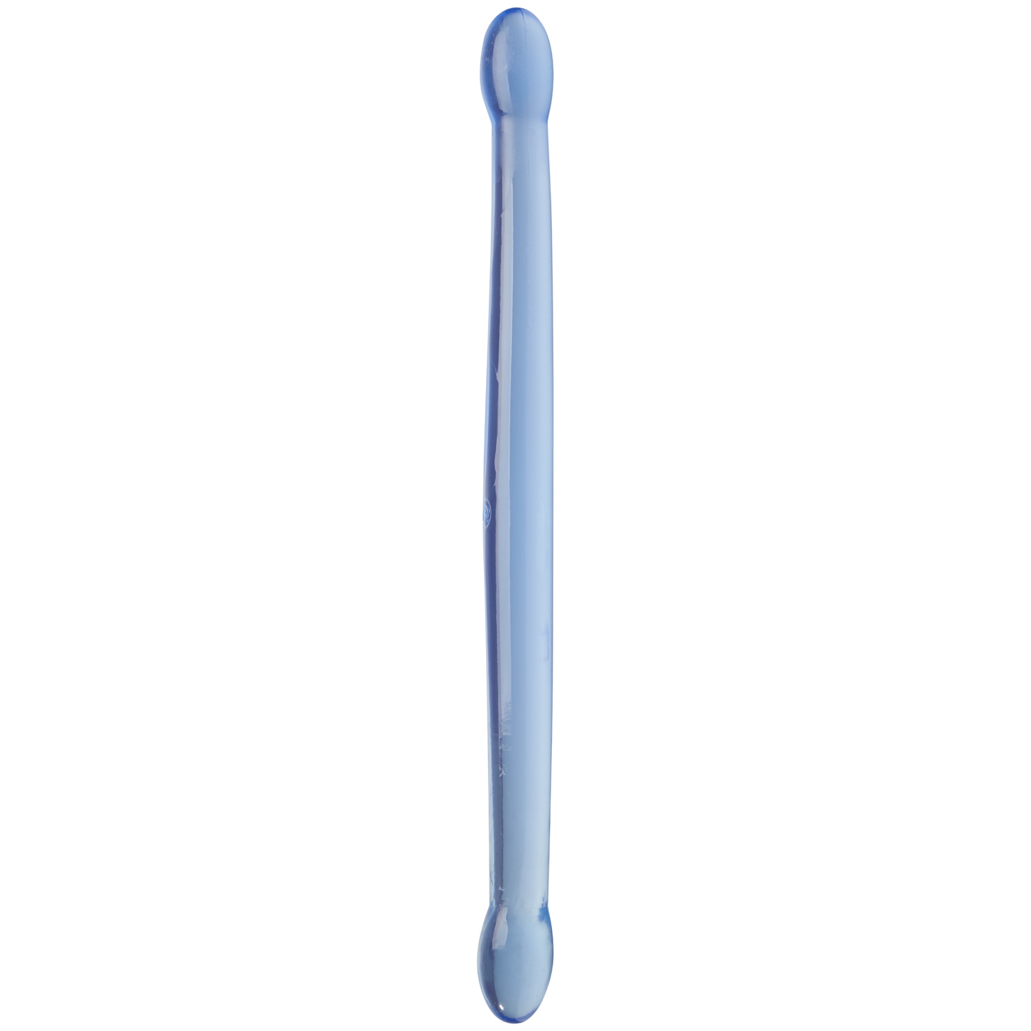Realrock Crystal Clear Dobbelt Dildo 42 Cm - Blå