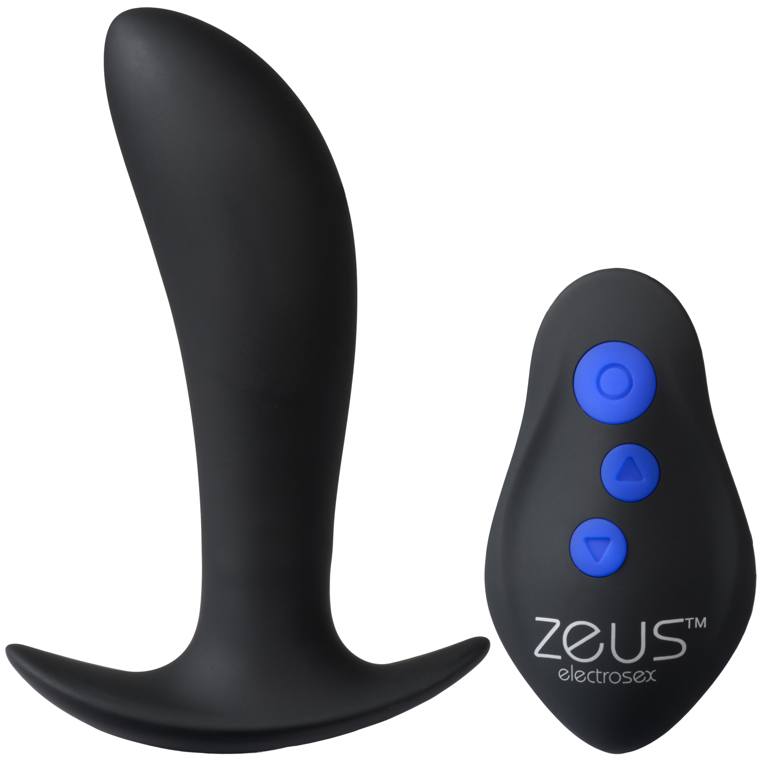 Zeus Pro-shocker Vibrerende E-stim Prostata Plug - Black