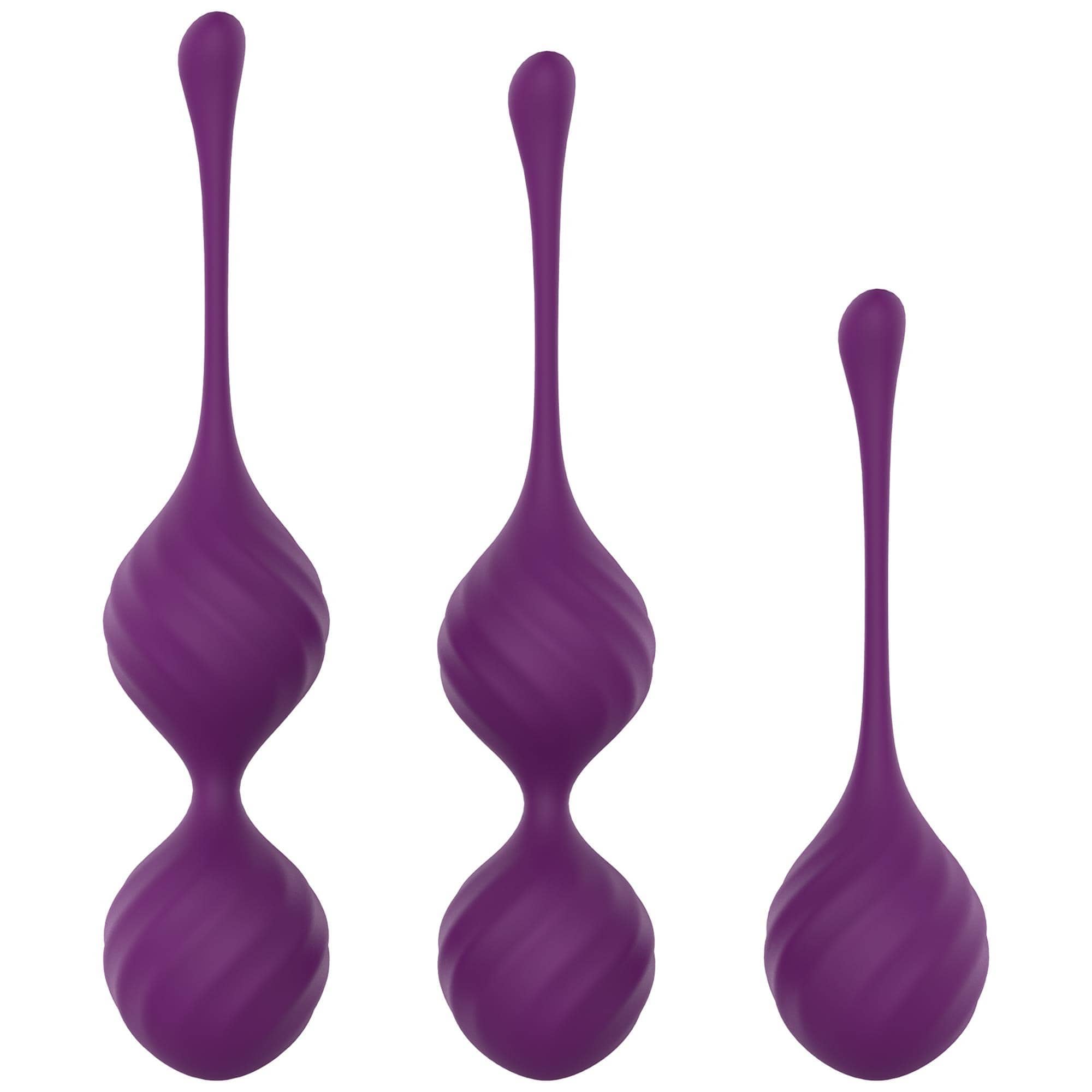 Kegel Ball Three Pcs Set Purple