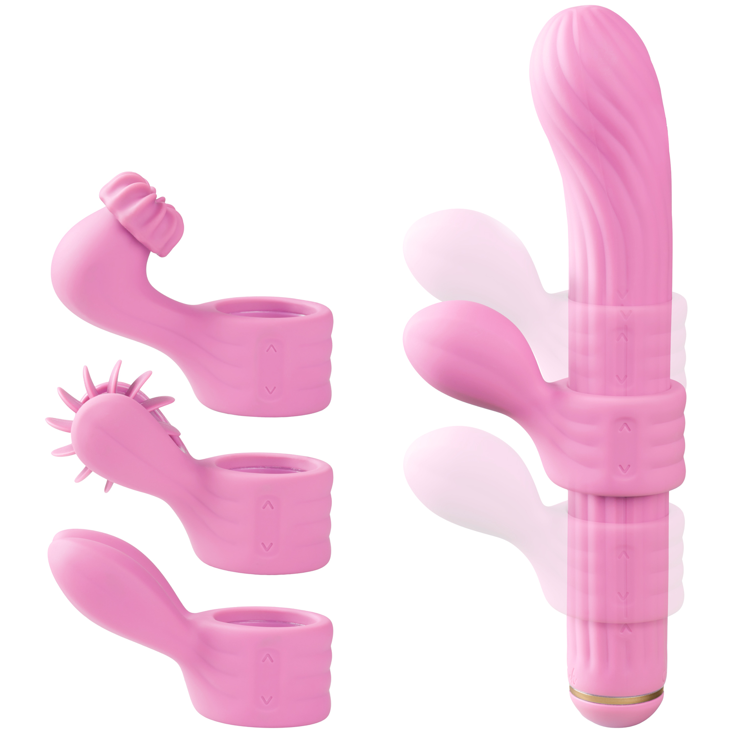 Otouch Magic Stick S1 Plus Vibrator Med Tilbehør - Pink