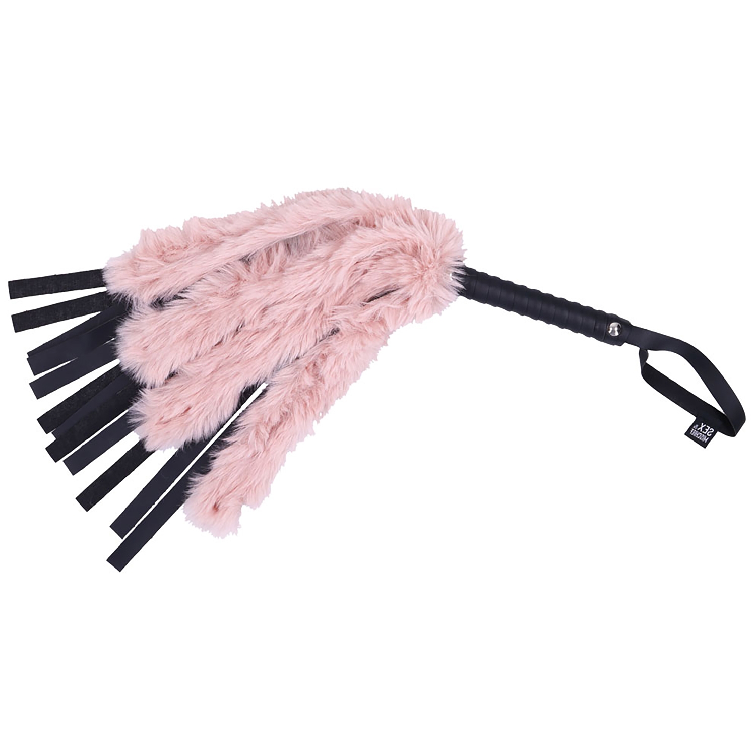 Sex  Mischief Brat Imiteret Pels Flogger - Pink