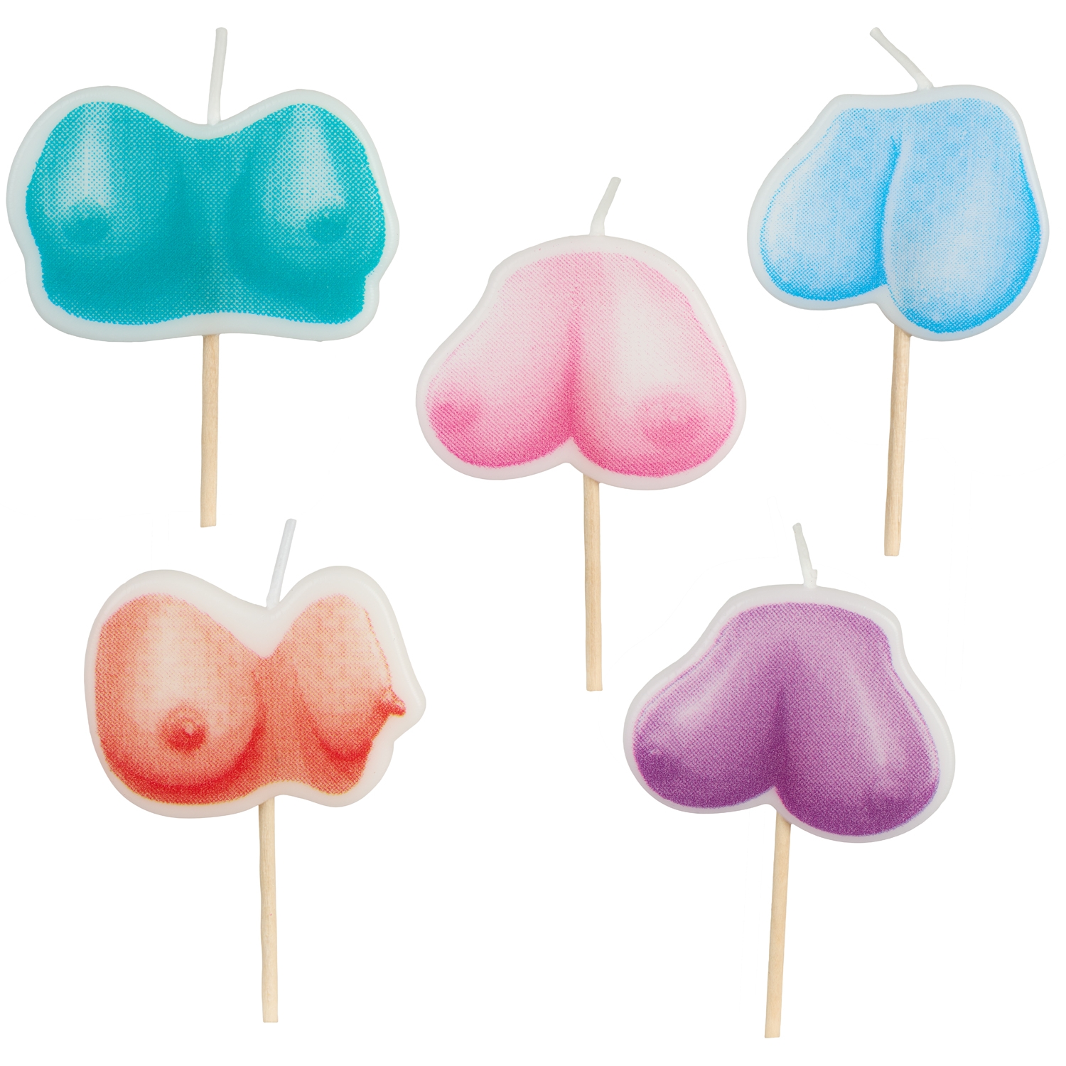 Little Genie Dirty Boob Stearinlys - Mixed Colours