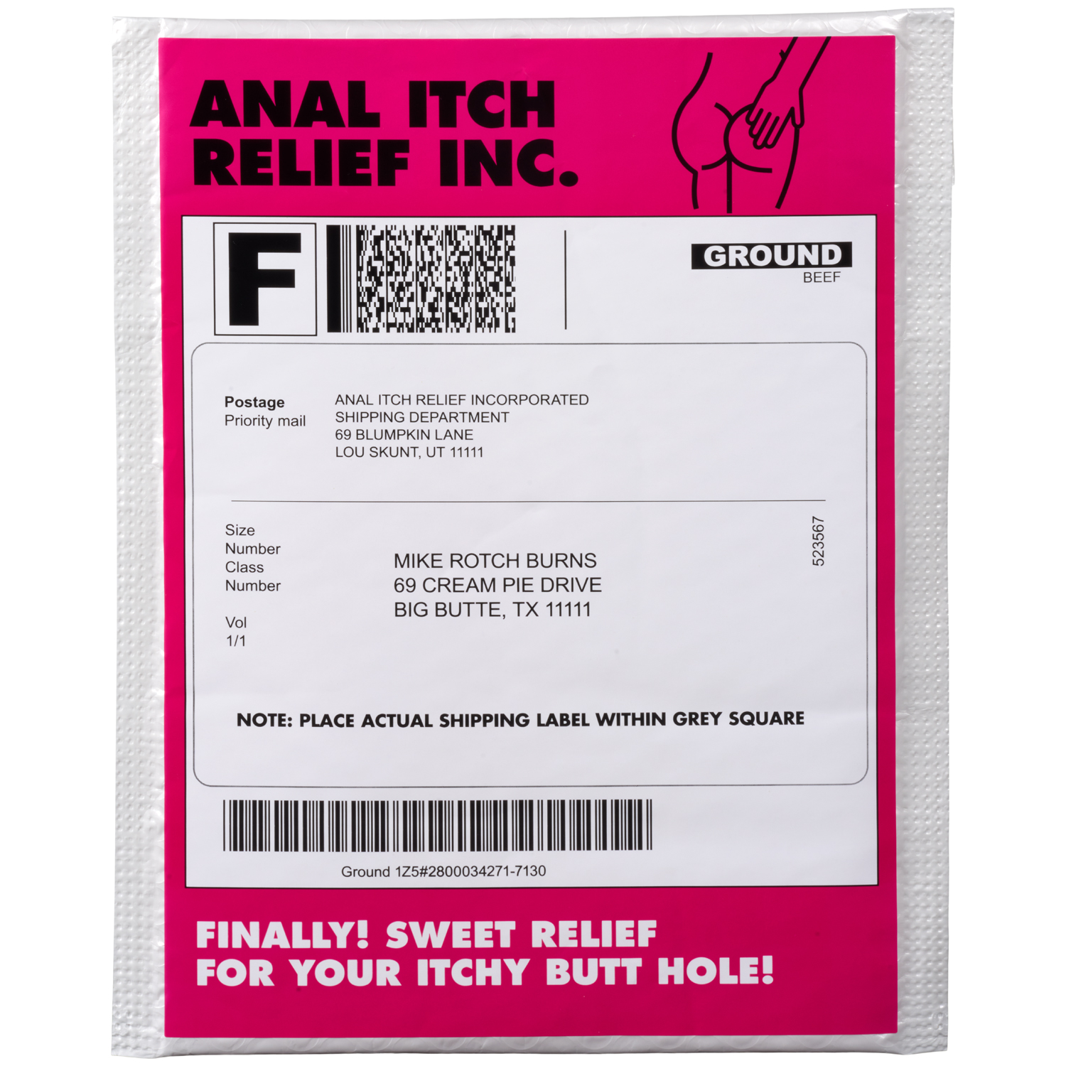 Frisky Anal Itch Relief Inc Prank